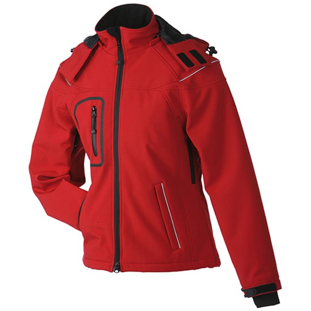James & Nicholson Wintersoftshelljacke Damen JN1001 Gr. M rot