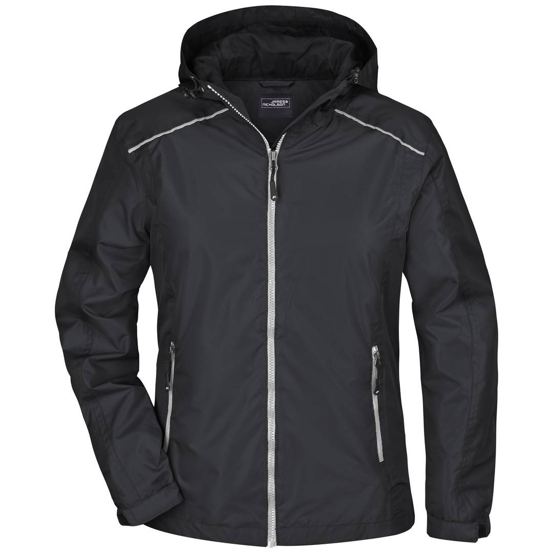 James & Nicholson Sportliche, funktionale Outdoorjacke Damen JN1117 Gr. XL black/silver