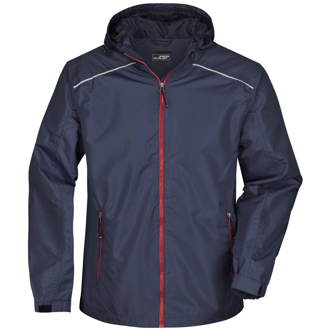 James & Nicholson Sportliche, funktionale Outdoorjacke Herren JN1118 Gr. M navy/red
