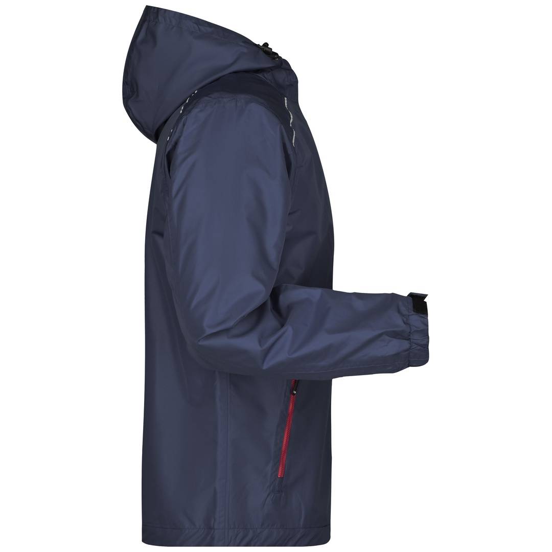 James & Nicholson Sportliche, funktionale Outdoorjacke Herren JN1118 Gr. M navy/red