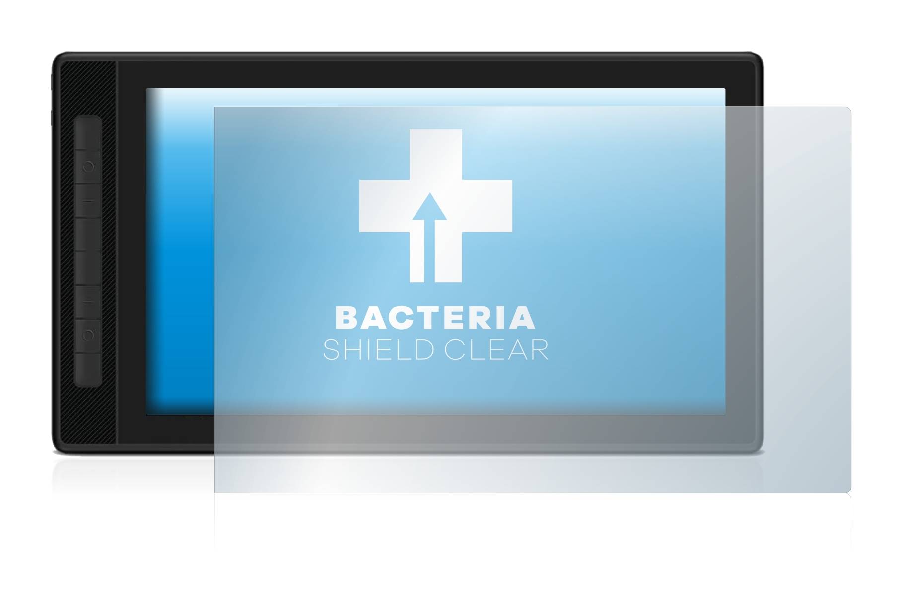 upscreen Bacteria Shield Clear Premium Antibakterielle Displayschutzfolie für Huion Kamvas