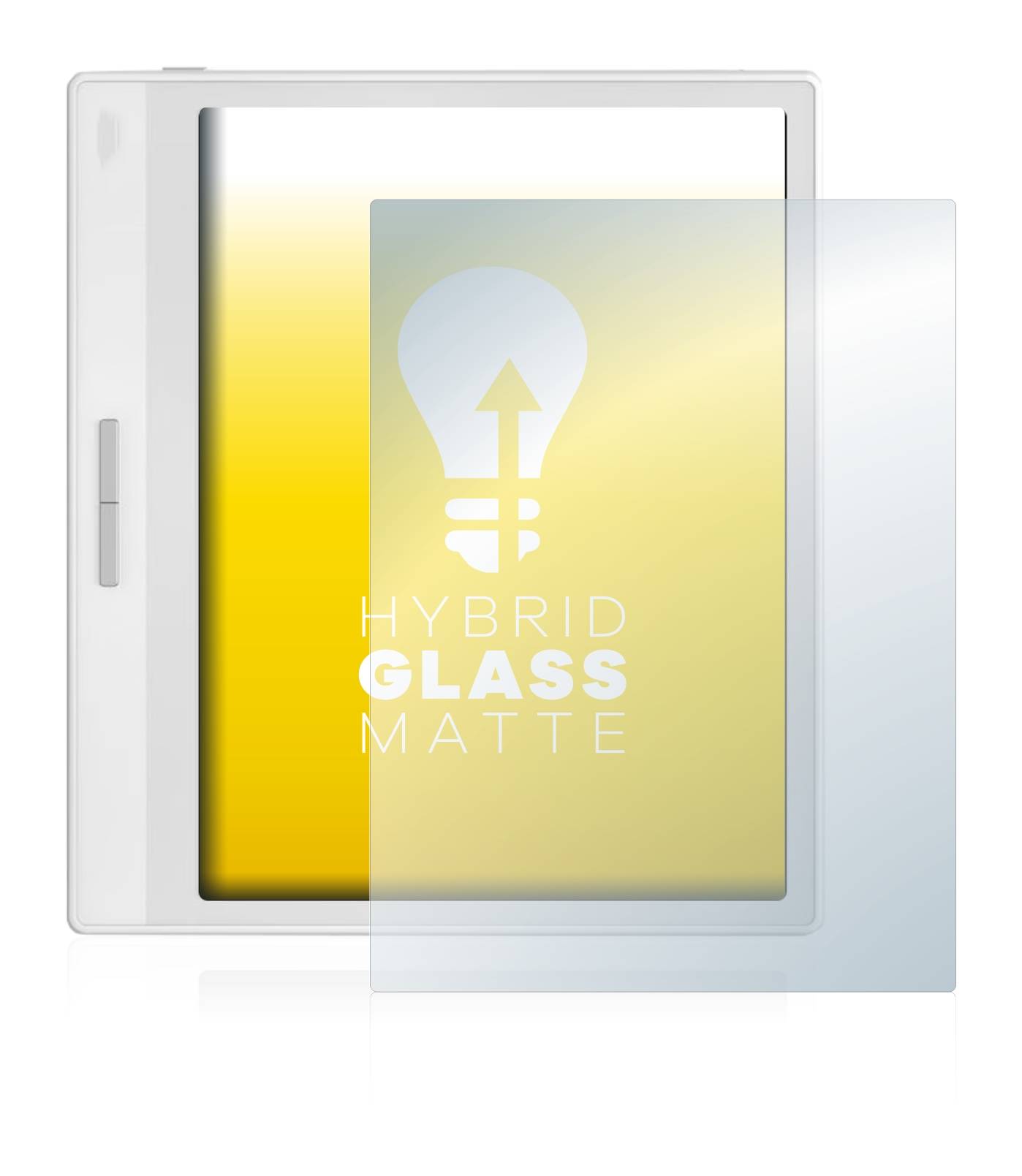 upscreen Hybrid Glass Matte Premium Schutzglas Folie für Onyx Boox Leaf 2 White