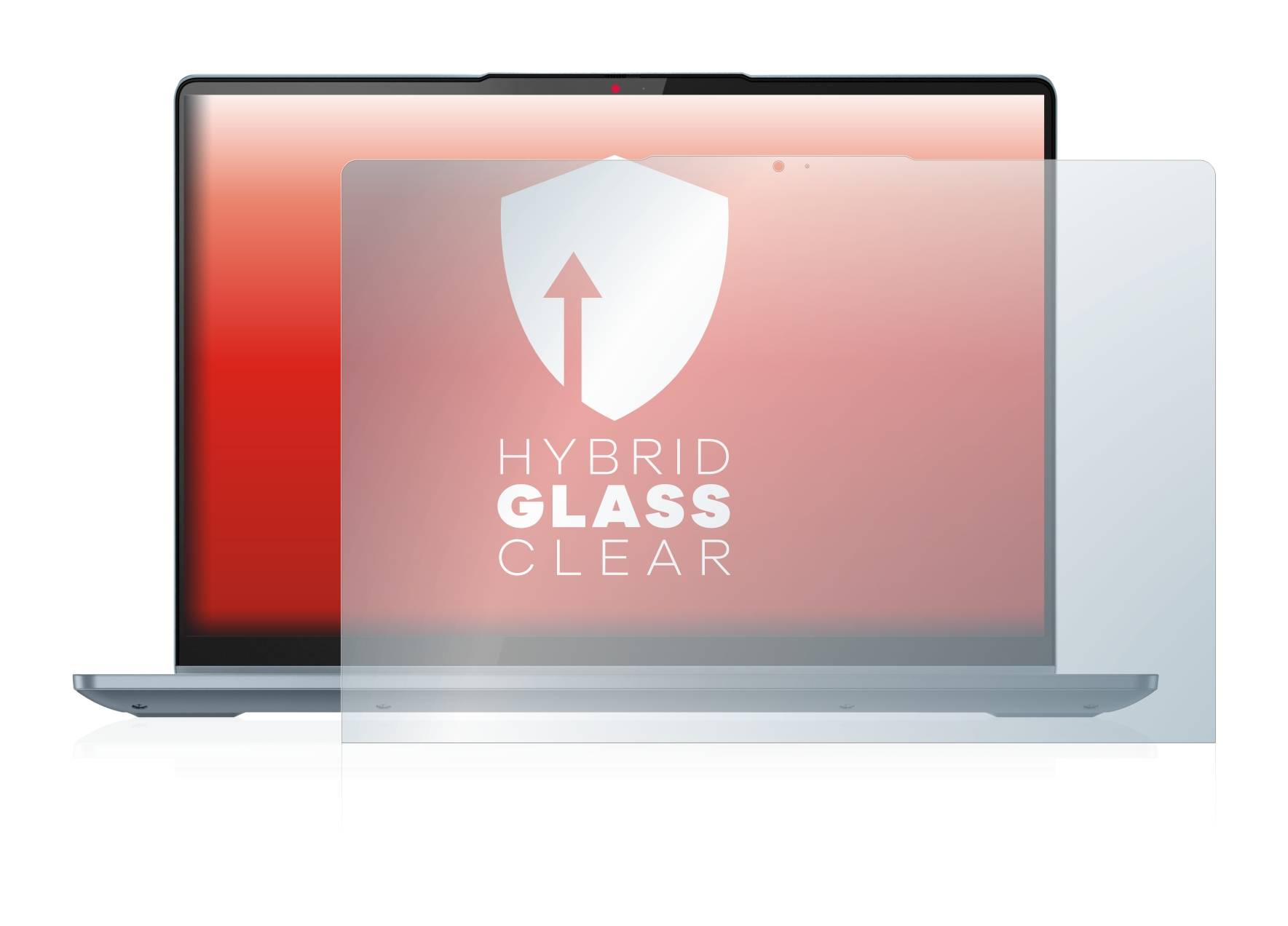 upscreen Hybrid Glass Clear Premium Schutzglas Folie für Lenovo IdeaPad Flex 5i 14 Gen 7