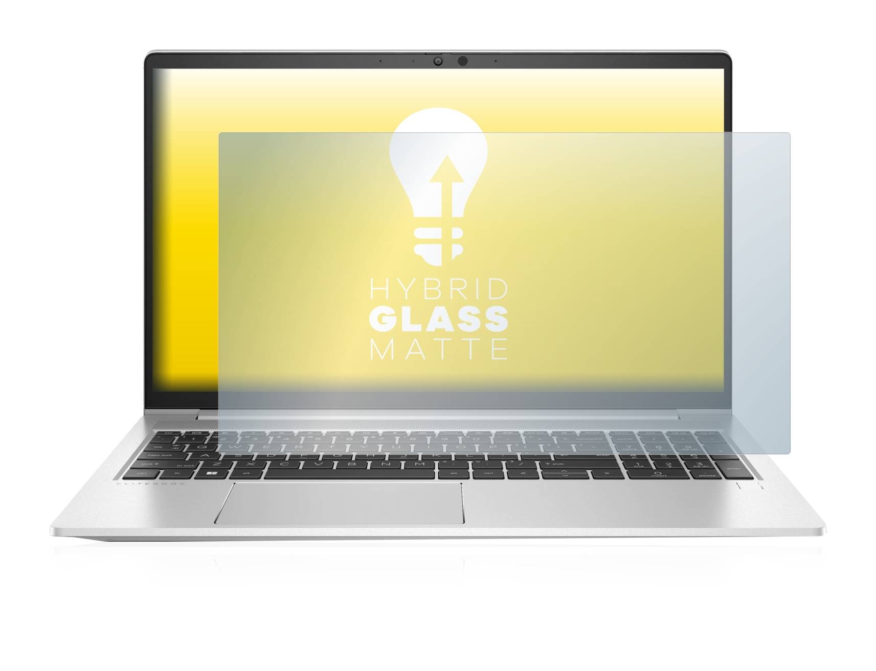 upscreen Hybrid Glass Matte Premium Schutzglas Folie für HP EliteBook 655