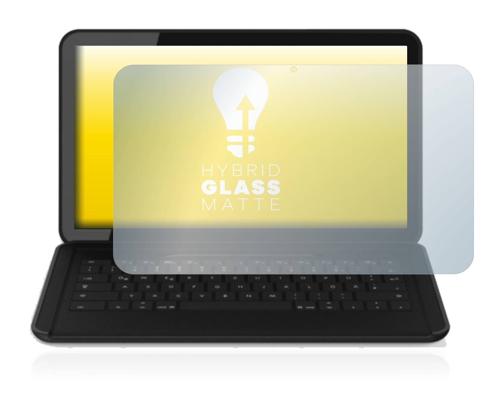 upscreen Hybrid Glass Matte Premium Schutzglas Folie für Shift
