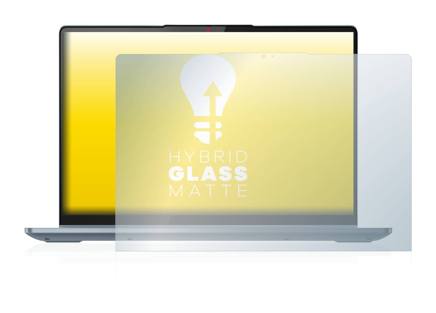 upscreen Hybrid Glass Matte Premium Schutzglas Folie für Lenovo IdeaPad Flex 5i 14 Gen 7