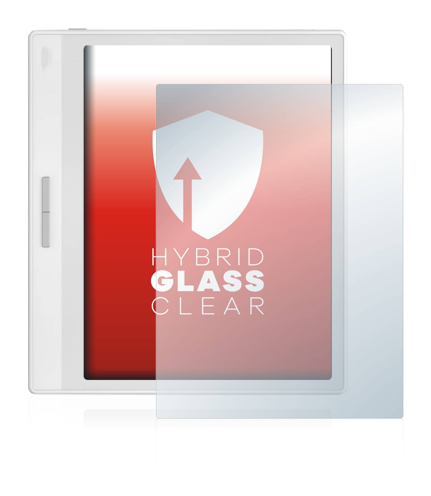 upscreen Hybrid Glass Clear Premium Schutzglas Folie für Onyx Boox Leaf 2 White