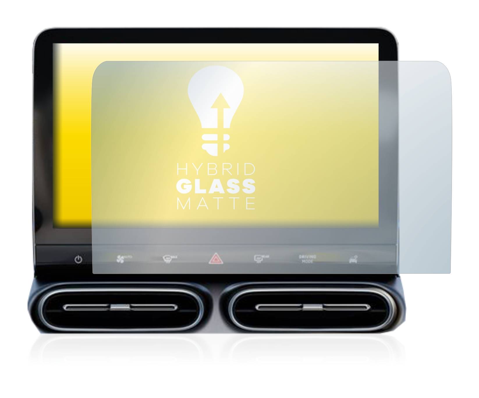 upscreen Hybrid Glass Matte Premium Schutzglas Folie für Smart #1 Pro+ 12,8 central