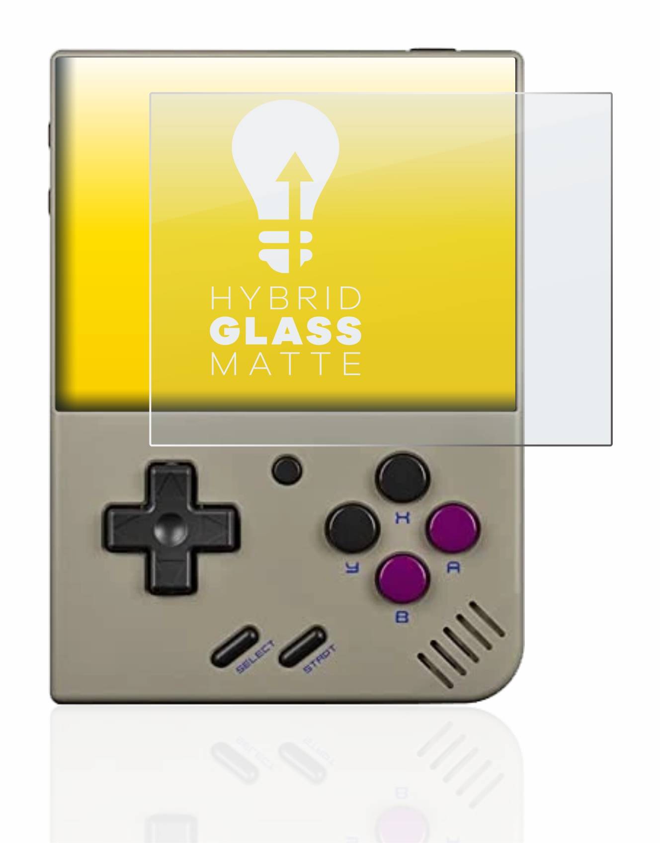 upscreen Hybrid Glass Matte Premium Schutzglas Folie für Miyoo Mini