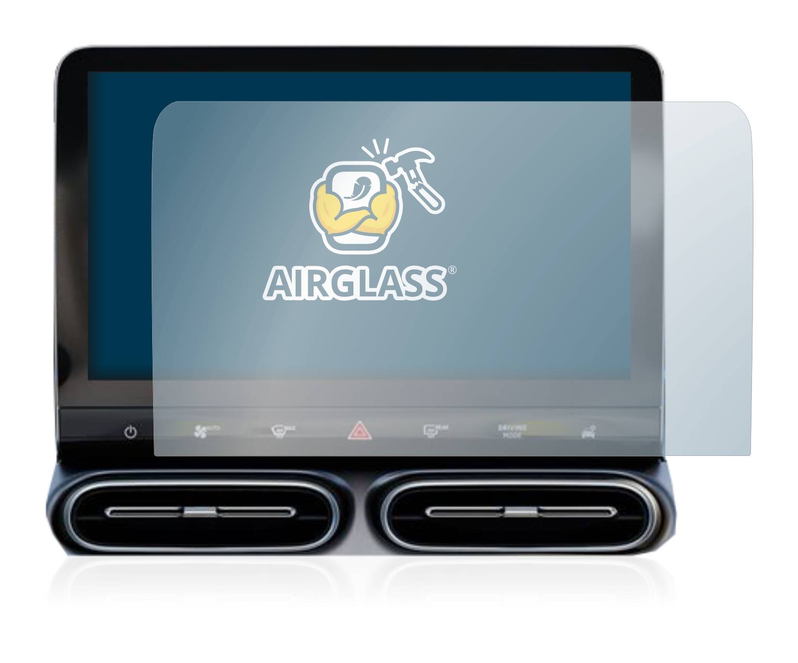 BROTECT AirGlass Flexible Schutz Glas Folie für Smart #1 Pro+ 12,8" central display Klar Transparent