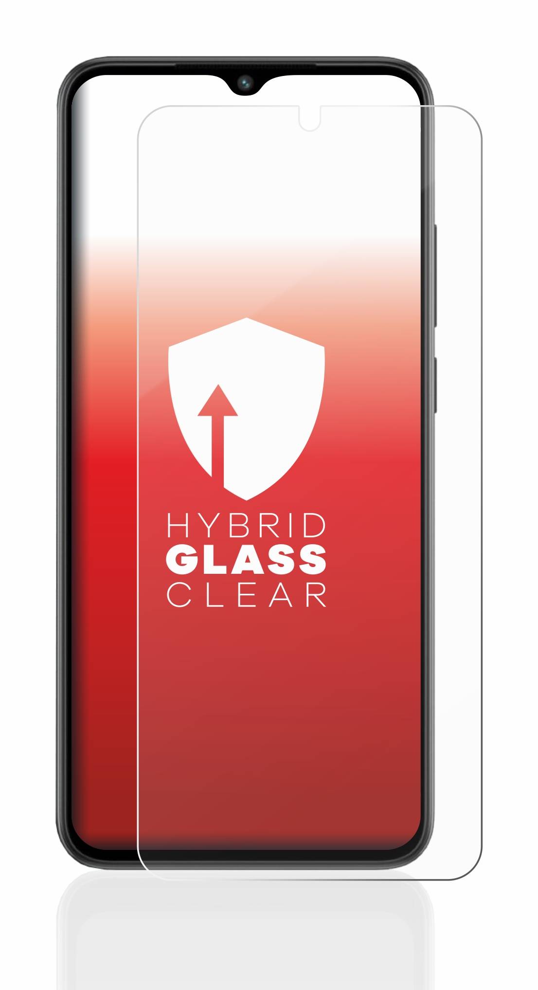 upscreen Flexible Schutz Glas Folie für Xiaomi Redmi A2 Schutzglas 9H Hybridglas Klar