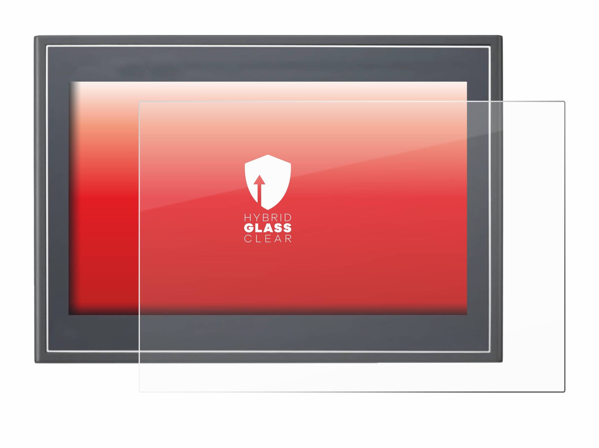 upscreen Hybrid Glass Clear Premium Schutzglas Folie für Delta