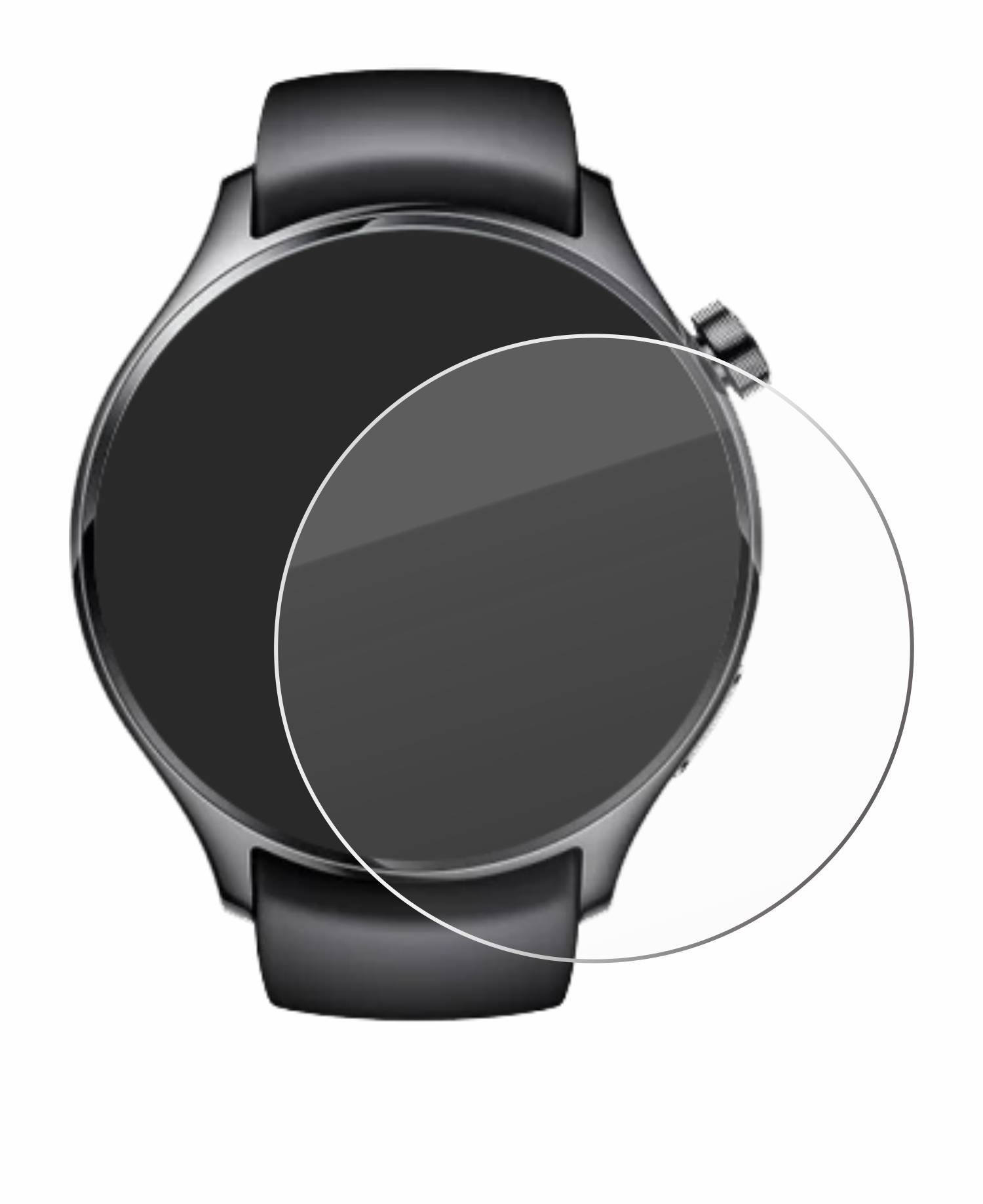 Savvies Schutzglas für Xiaomi Watch S1 Pro Echtglas 9H-Härte klar