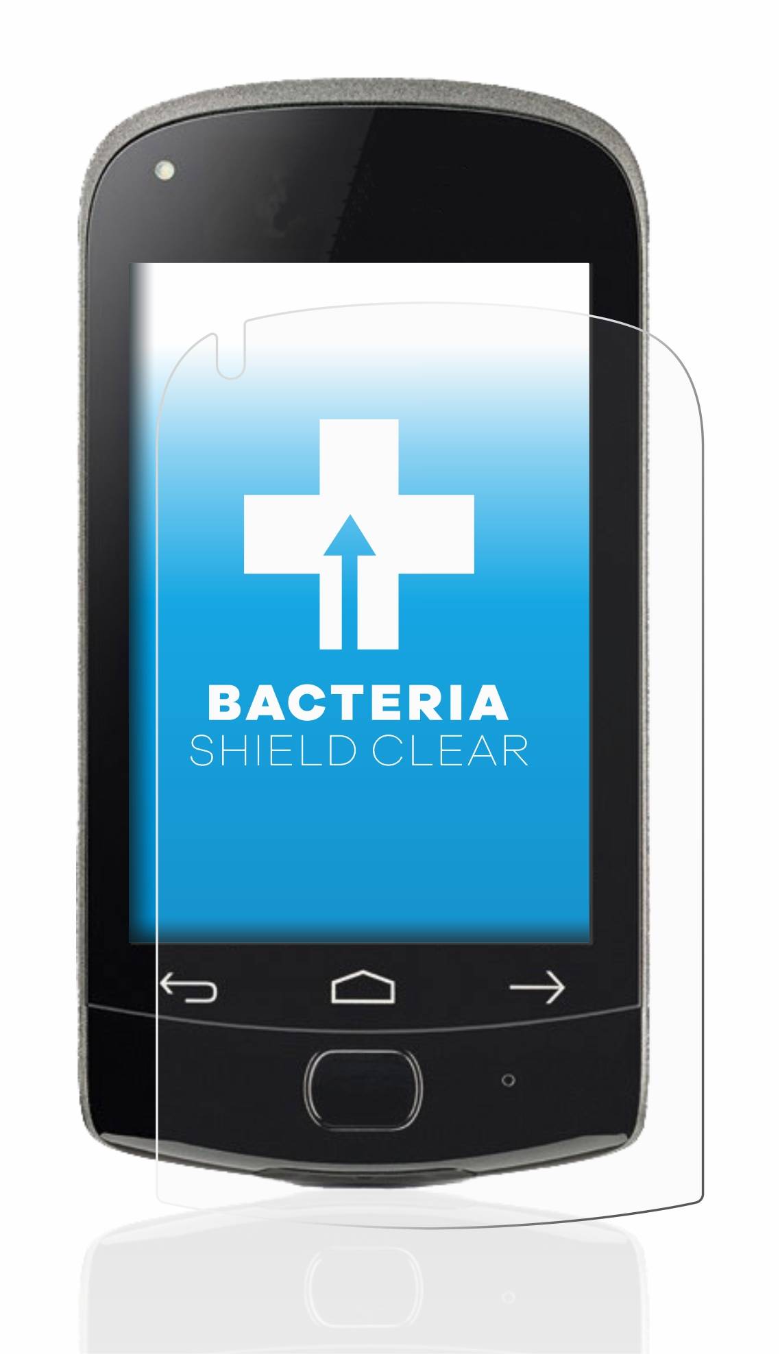 upscreen Bacteria Shield Clear Premium Antibakterielle Displayschutzfolie für Roche