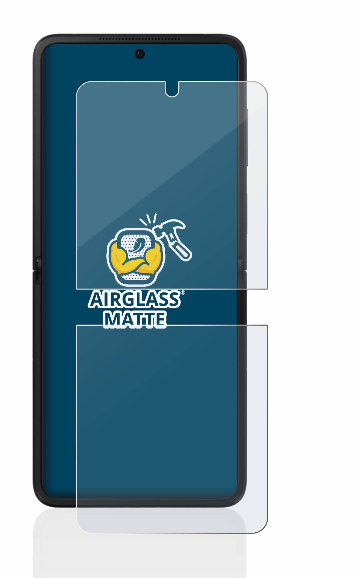 BROTECT AirGlass Flexible Schutz Glas Folie für Oppo Find N2 Flip Matt Entspiegelt