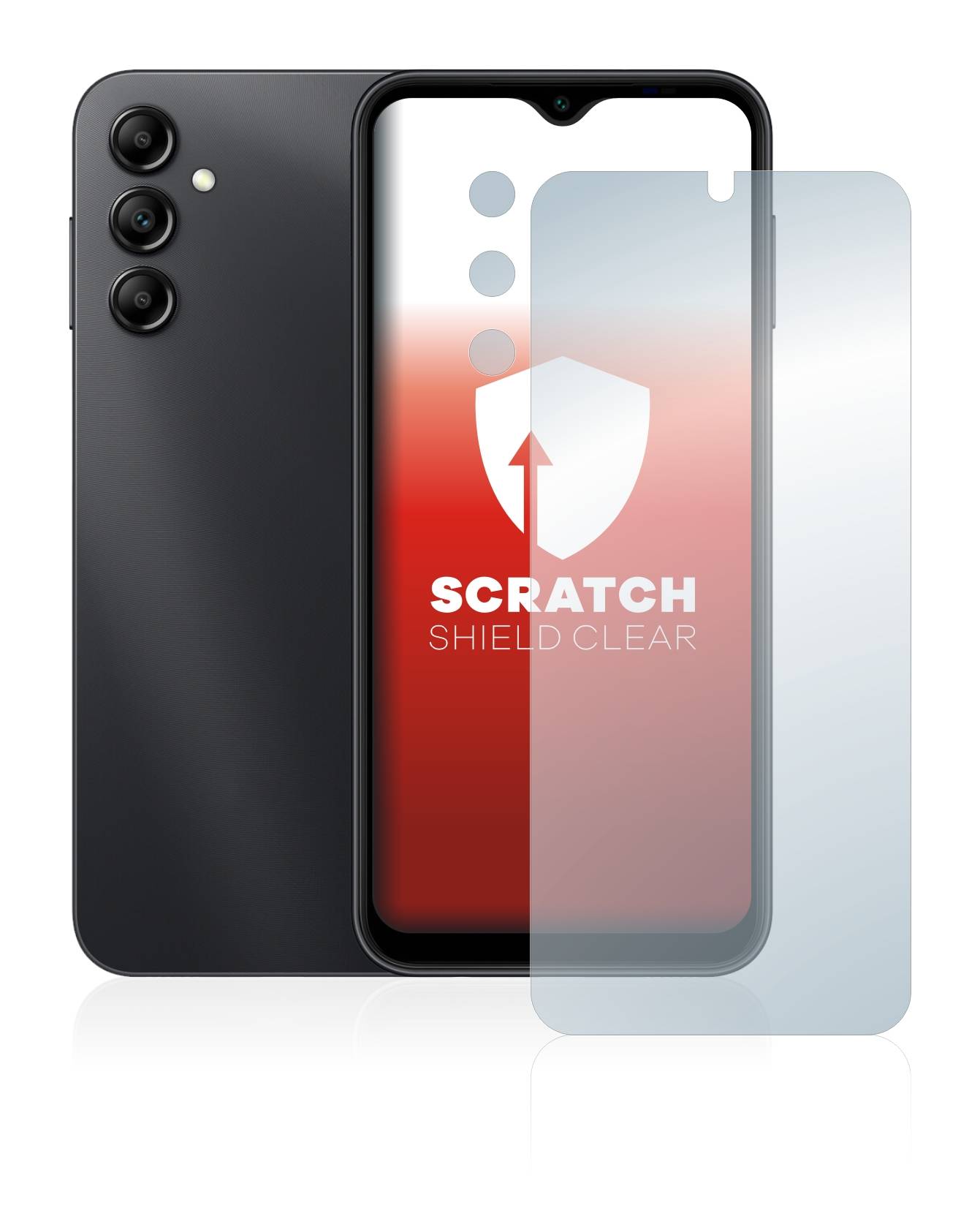 upscreen Schutzfolie für Samsung Galaxy A14 5G (Display+Kamera) Kratzschutz Anti-Fingerprint Klar