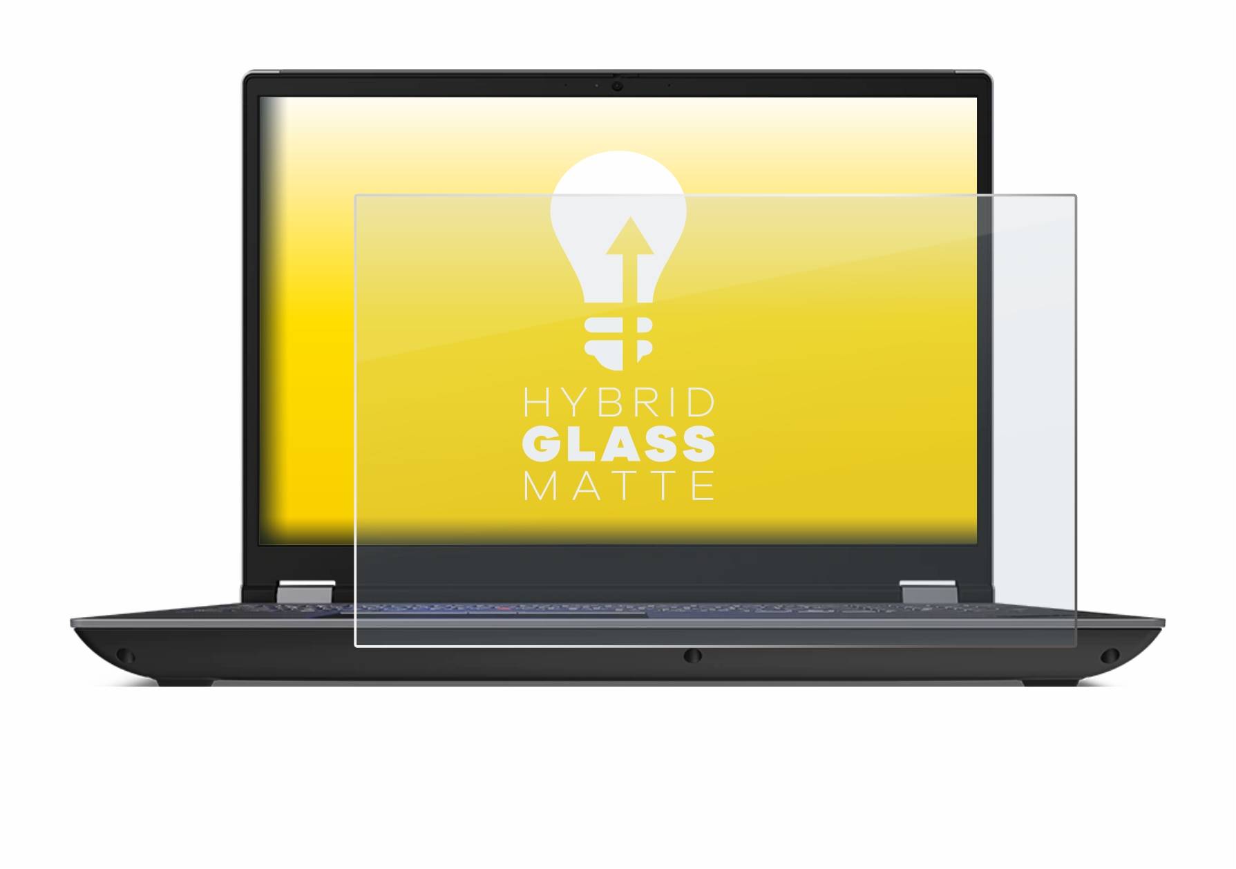 upscreen Hybrid Glass Matte Premium Schutzglas Folie für Lenovo ThinkPad