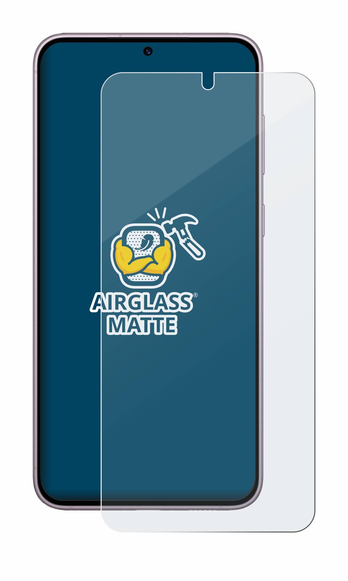 BROTECT AirGlass Flexible Schutz Glas Folie für Samsung Galaxy S23 Plus Matt Entspiegelt