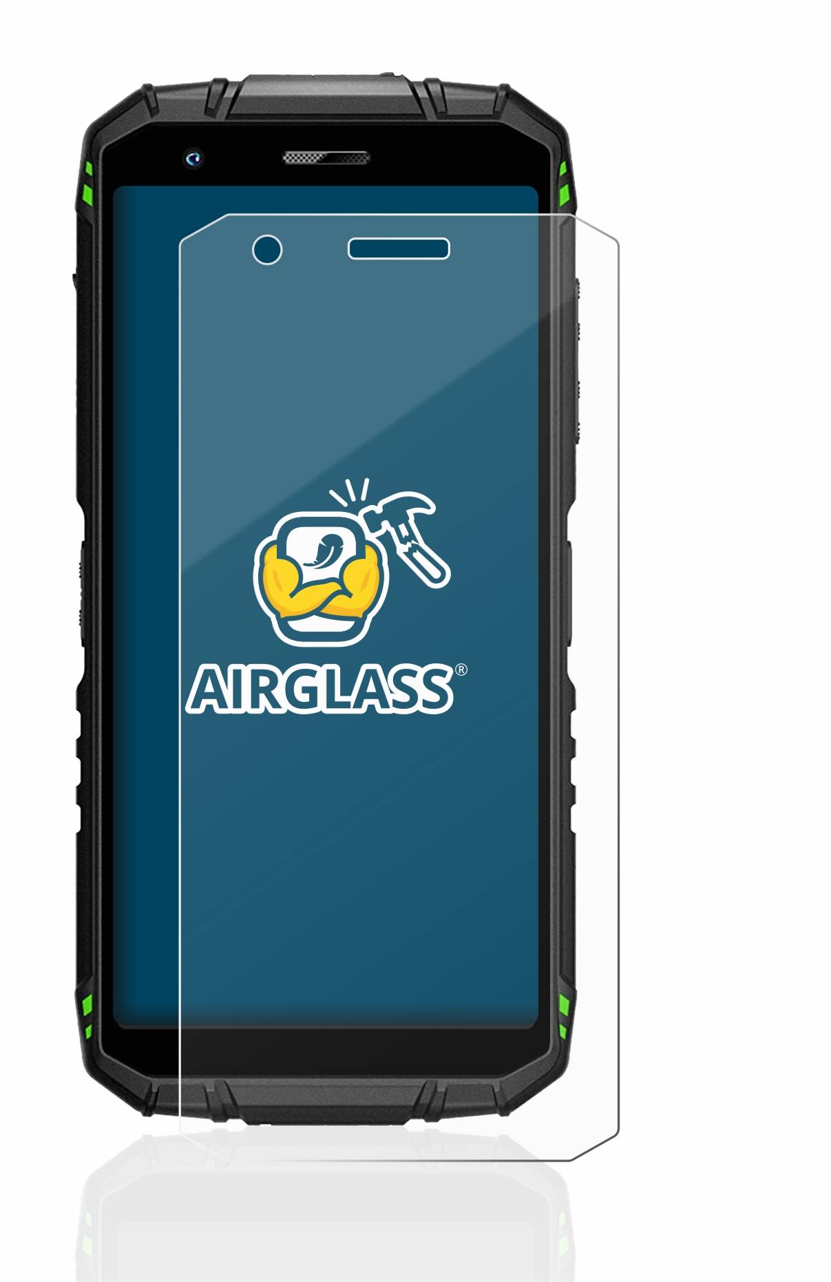 BROTECT AirGlass Flexible Schutz Glas Folie für Doogee S41 Pro Klar Transparent