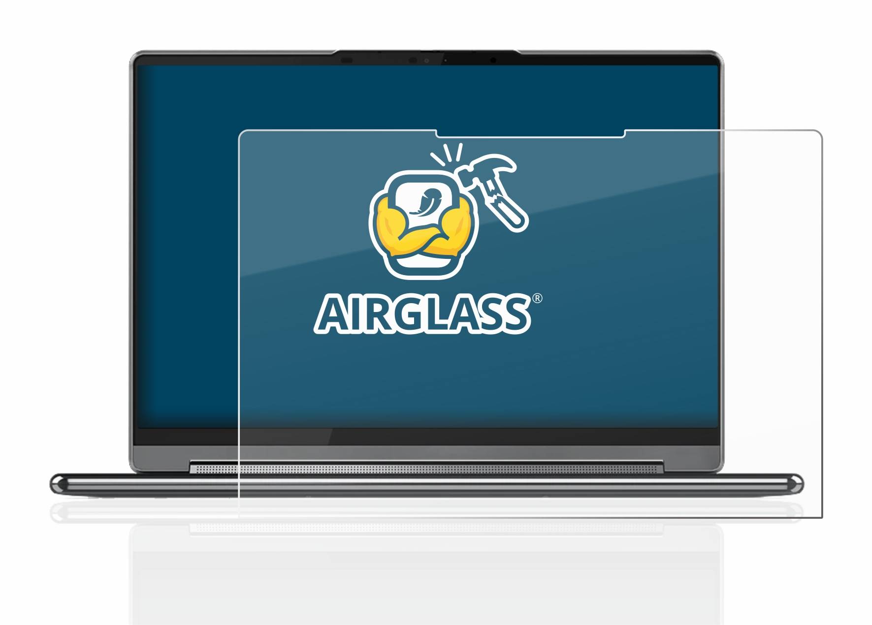 BROTECT AirGlass Flexible Schutz Glas Folie für Lenovo Yoga 9i Gen 8 14" Klar Transparent