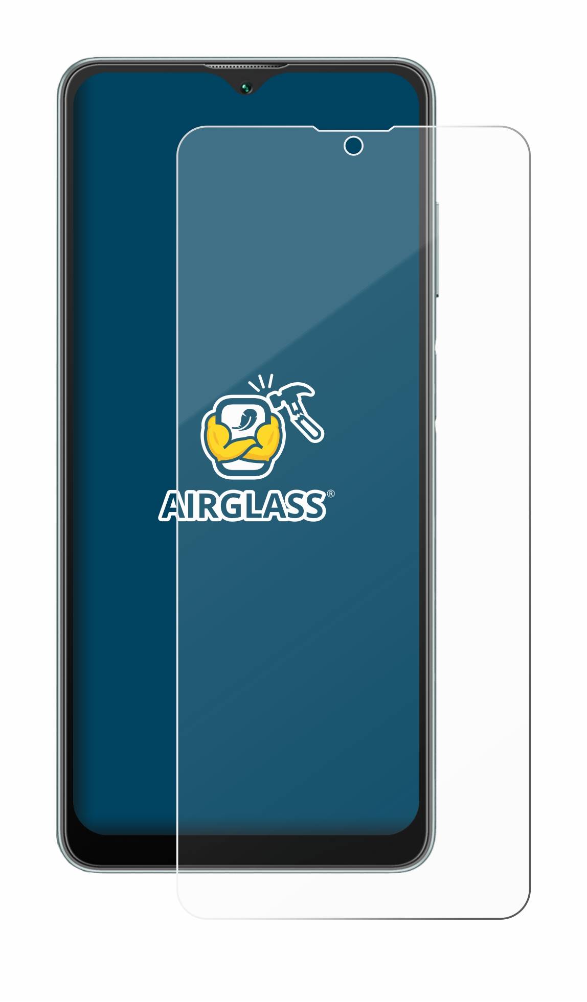 BROTECT AirGlass Flexible Schutz Glas Folie für Blackview A53 Klar Transparent