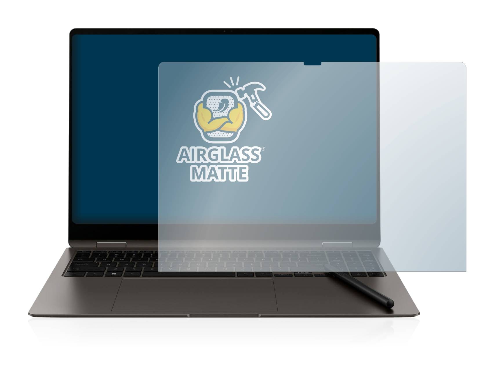 BROTECT AirGlass Flexible Schutz Glas Folie für Samsung Galaxy Book3 Pro 360 16" Matt Entspiegelt