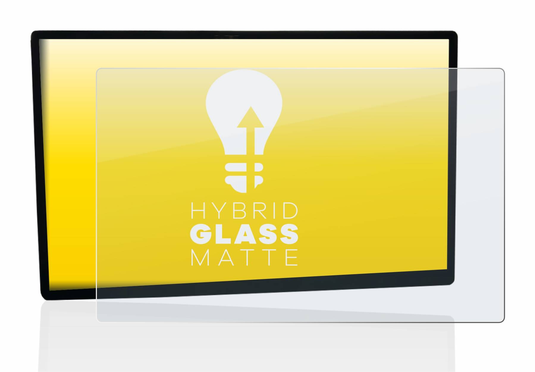upscreen Hybrid Glass Matte Premium Schutzglas Folie für Tesla Model X Plaid 17
