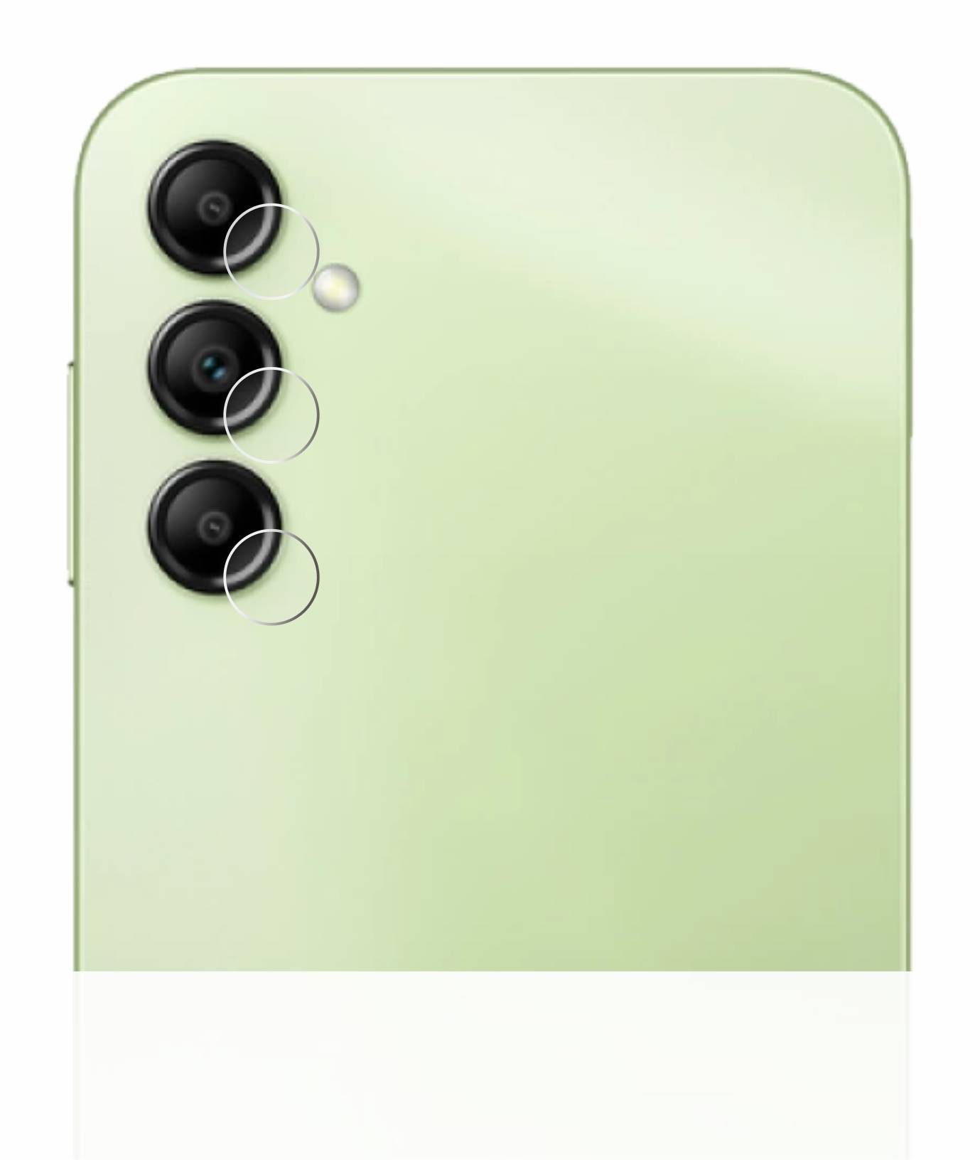 BROTECT AirGlass Flexible Schutz Glas Folie für Samsung Galaxy A14 4G (NUR Kameraschutz) Klar Transparent