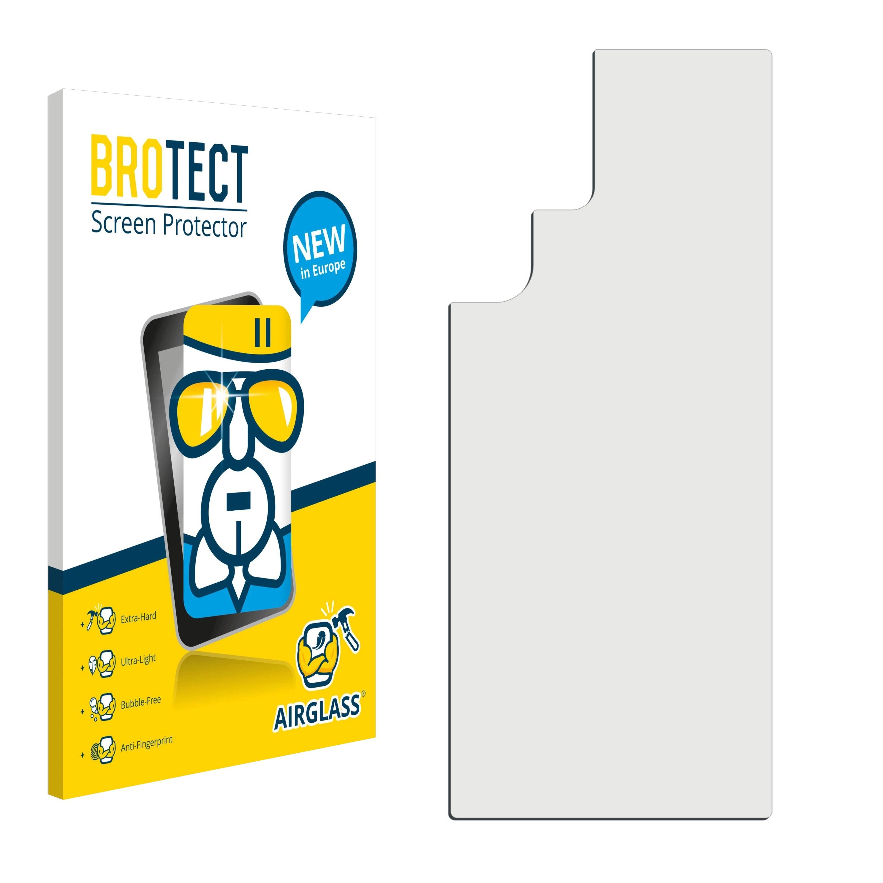 BROTECT AirGlass Flexible Schutz Glas Folie für Samsung Galaxy S22 Ultra 5G Enterprise Edition (Rückseite) Klar