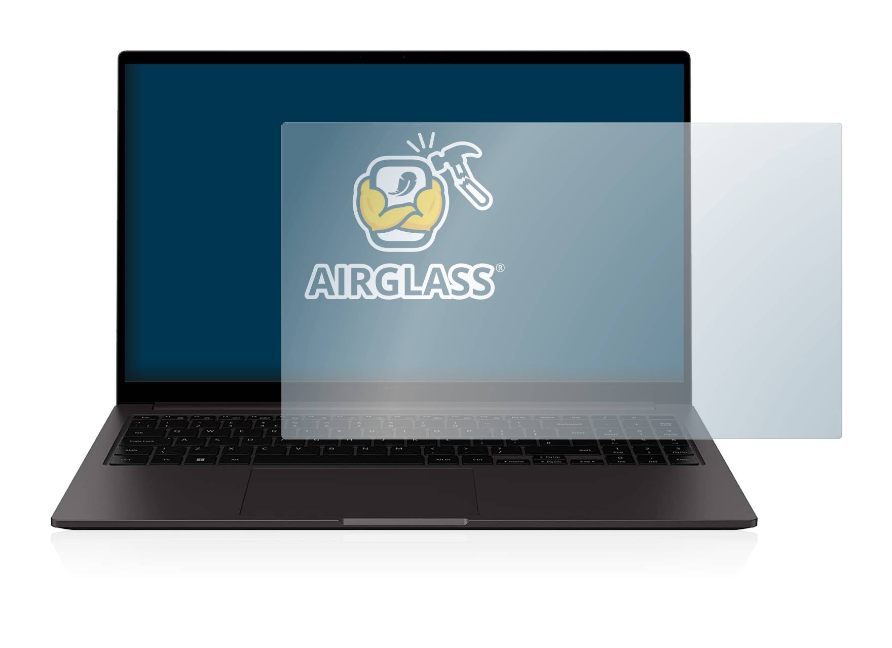 BROTECT AirGlass Flexible Schutz Glas Folie für Samsung Galaxy Book2 15.6" Klar Transparent