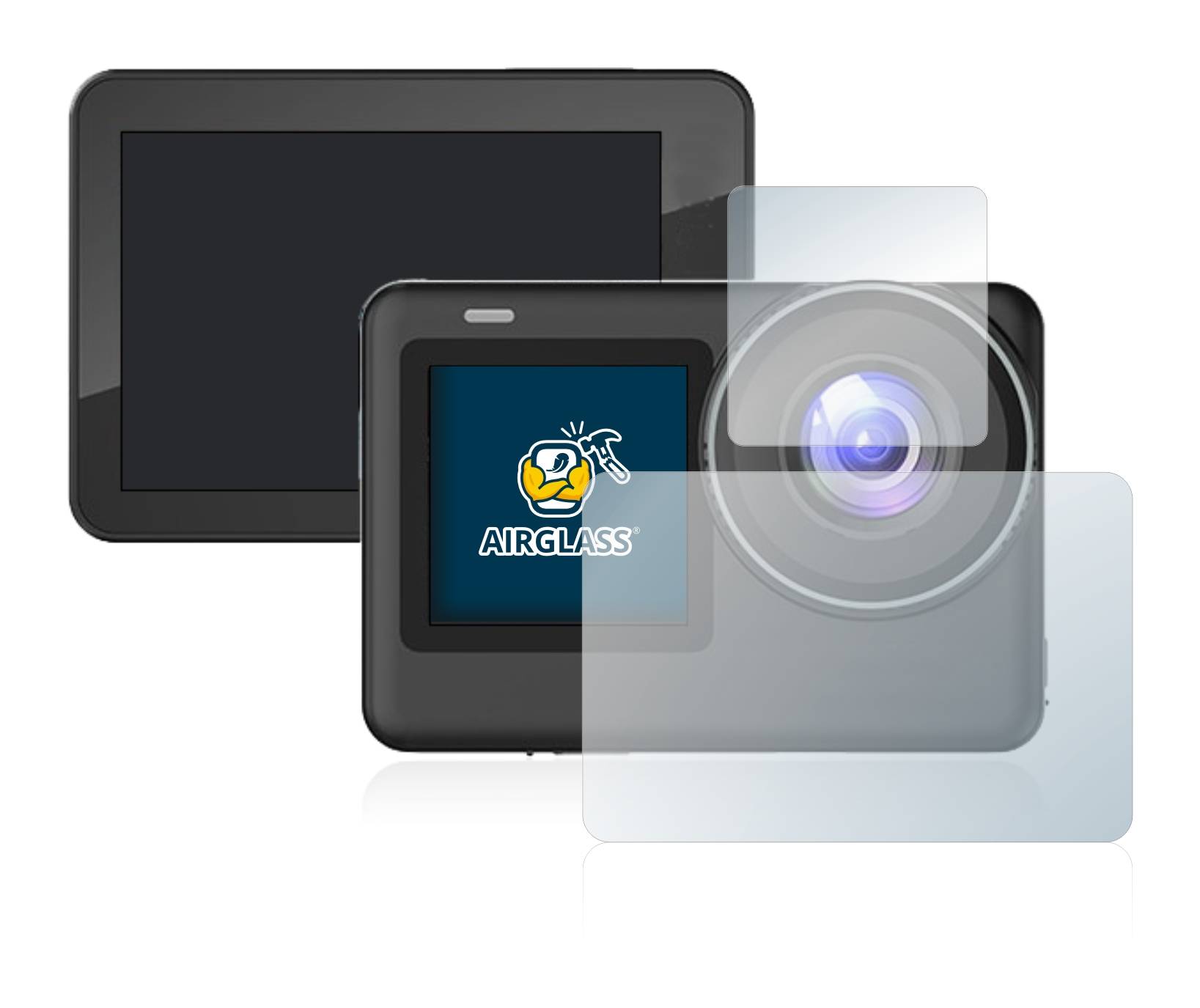 BROTECT AirGlass Flexible Schutz Glas Folie für SJCAM SJ10 Pro Dual Screen Klar Transparent