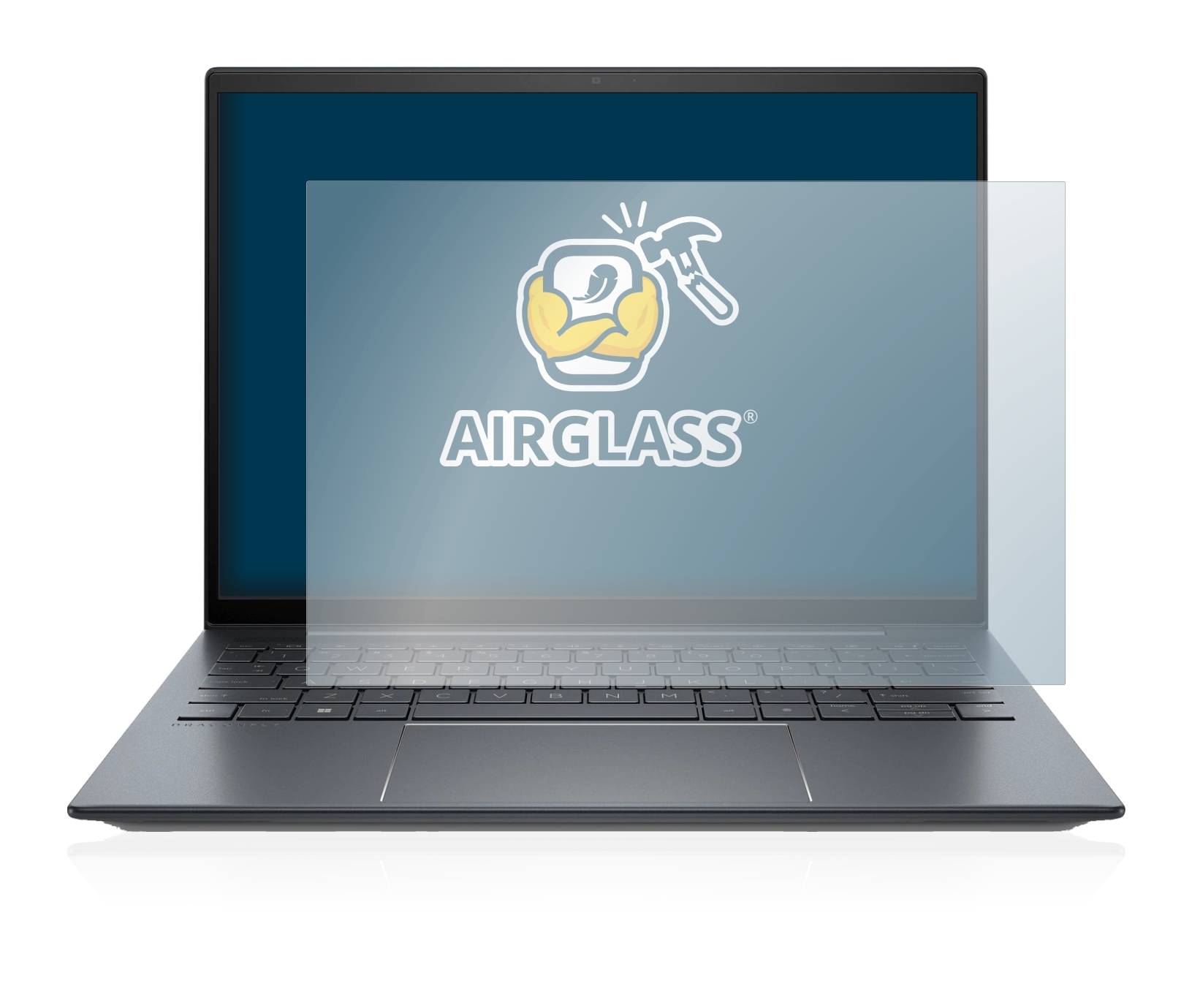 BROTECT AirGlass Flexible Schutz Glas Folie für HP Elite Dragonfly G3 Klar Transparent