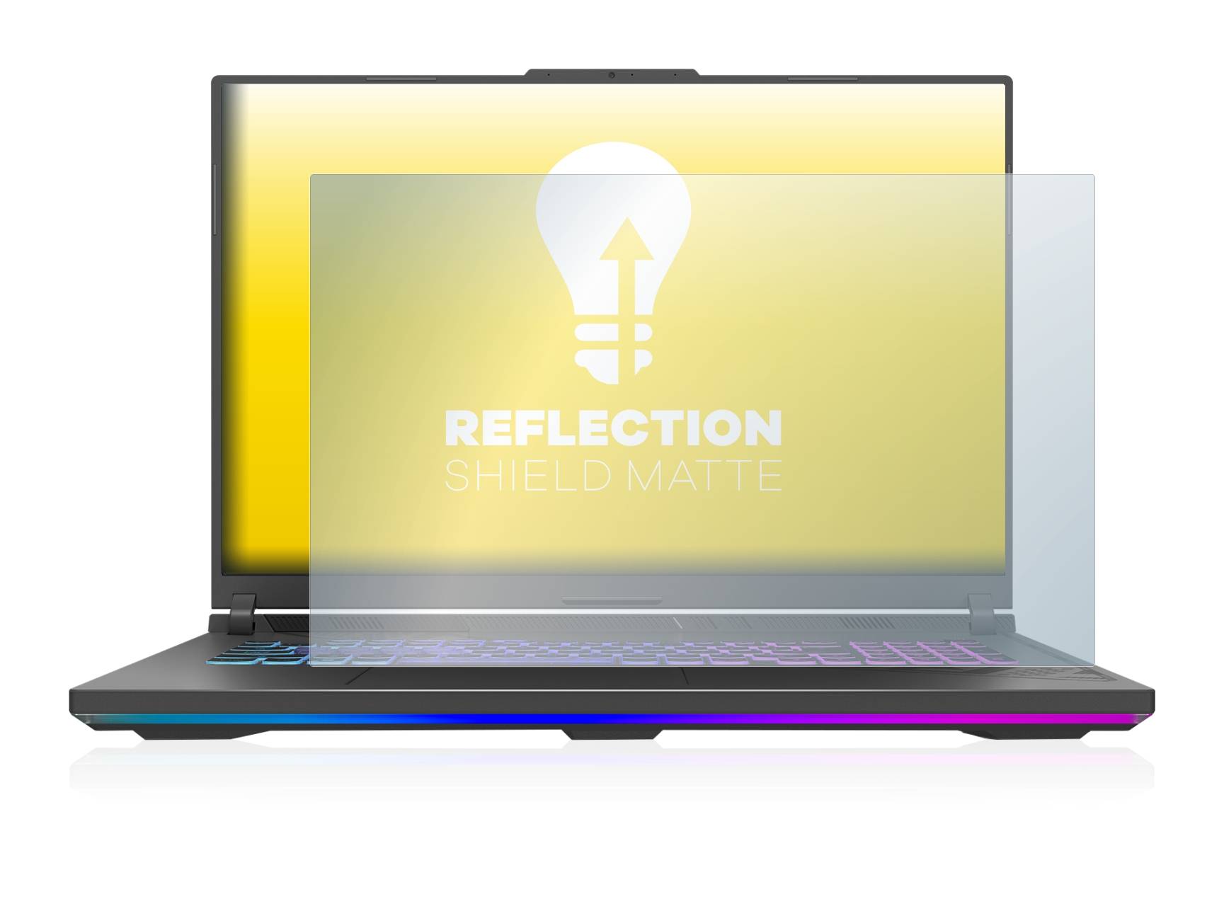 upscreen Reflection Shield Matte Premium Displayschutzfolie für Asus ROG Strix G18 G814