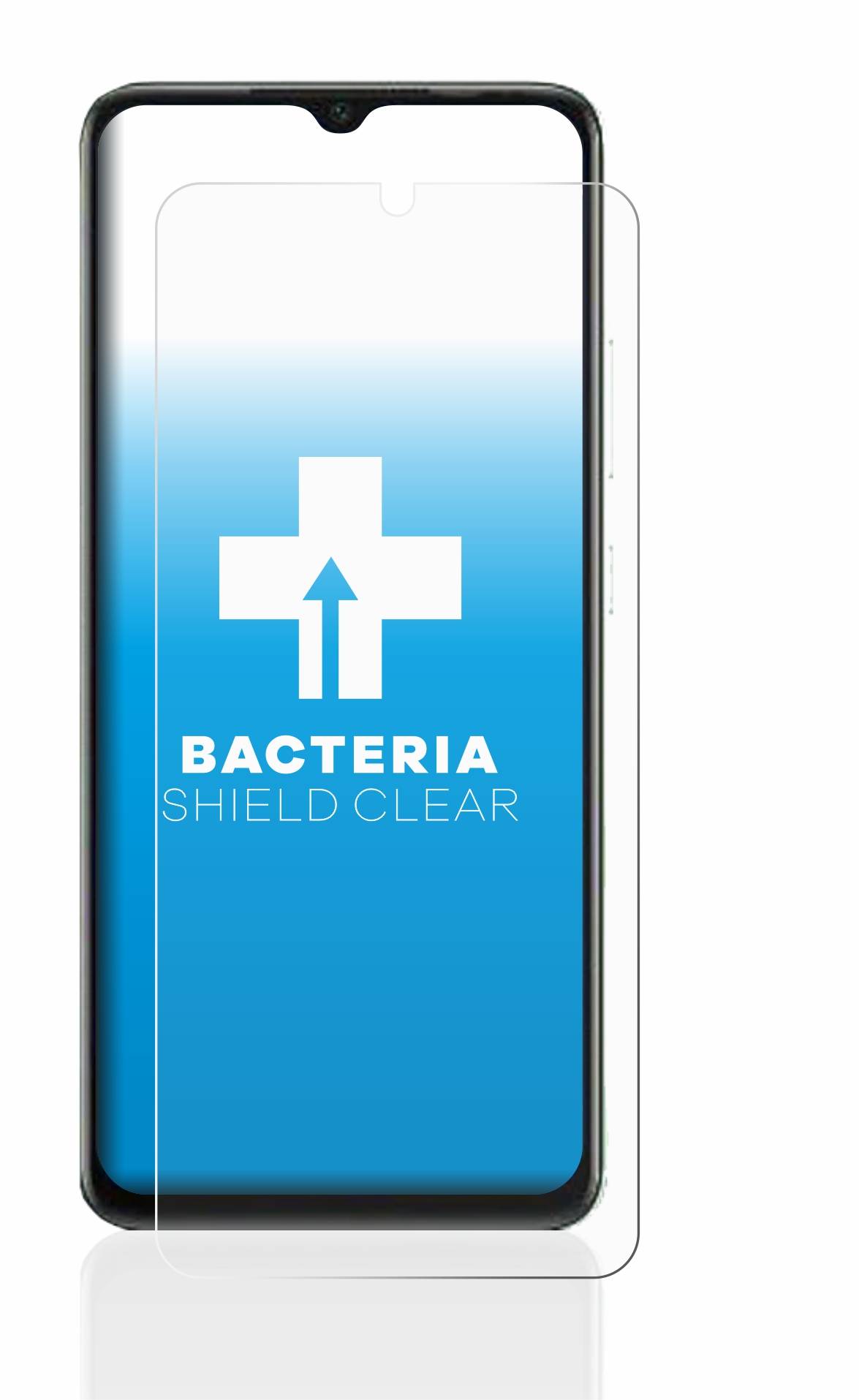 upscreen Schutzfolie für Infinix Smart 7 Antibakterielle Folie Klar Anti-Kratzer