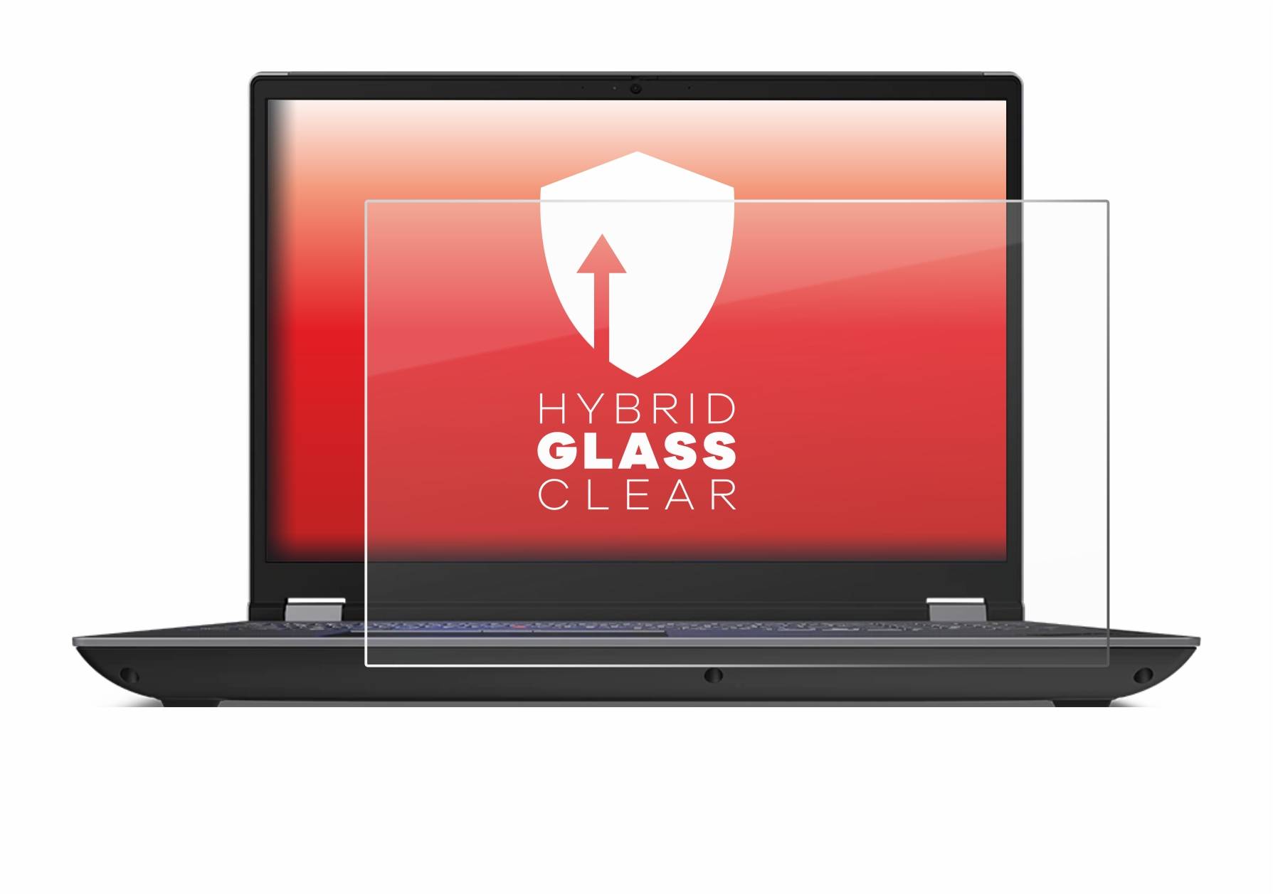 upscreen Hybrid Glass Clear Premium Schutzglas Folie für Lenovo ThinkPad