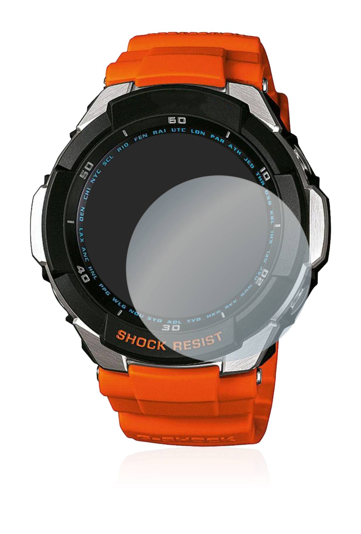 upscreen Bacteria Shield Clear Premium Antibakterielle Displayschutzfolie für Casio G-Shock