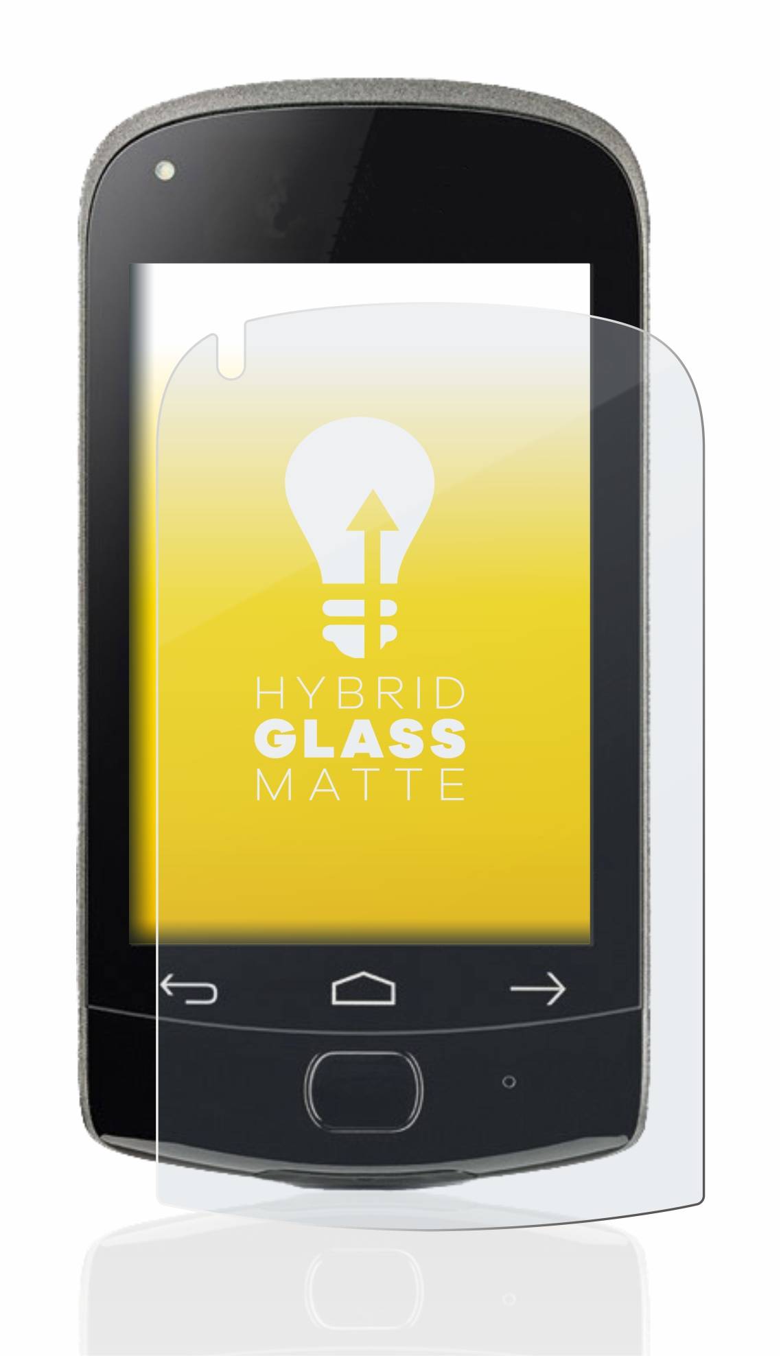 upscreen Hybrid Glass Matte Premium Schutzglas Folie für Roche Accu-Chek Aviva Solo diabetes