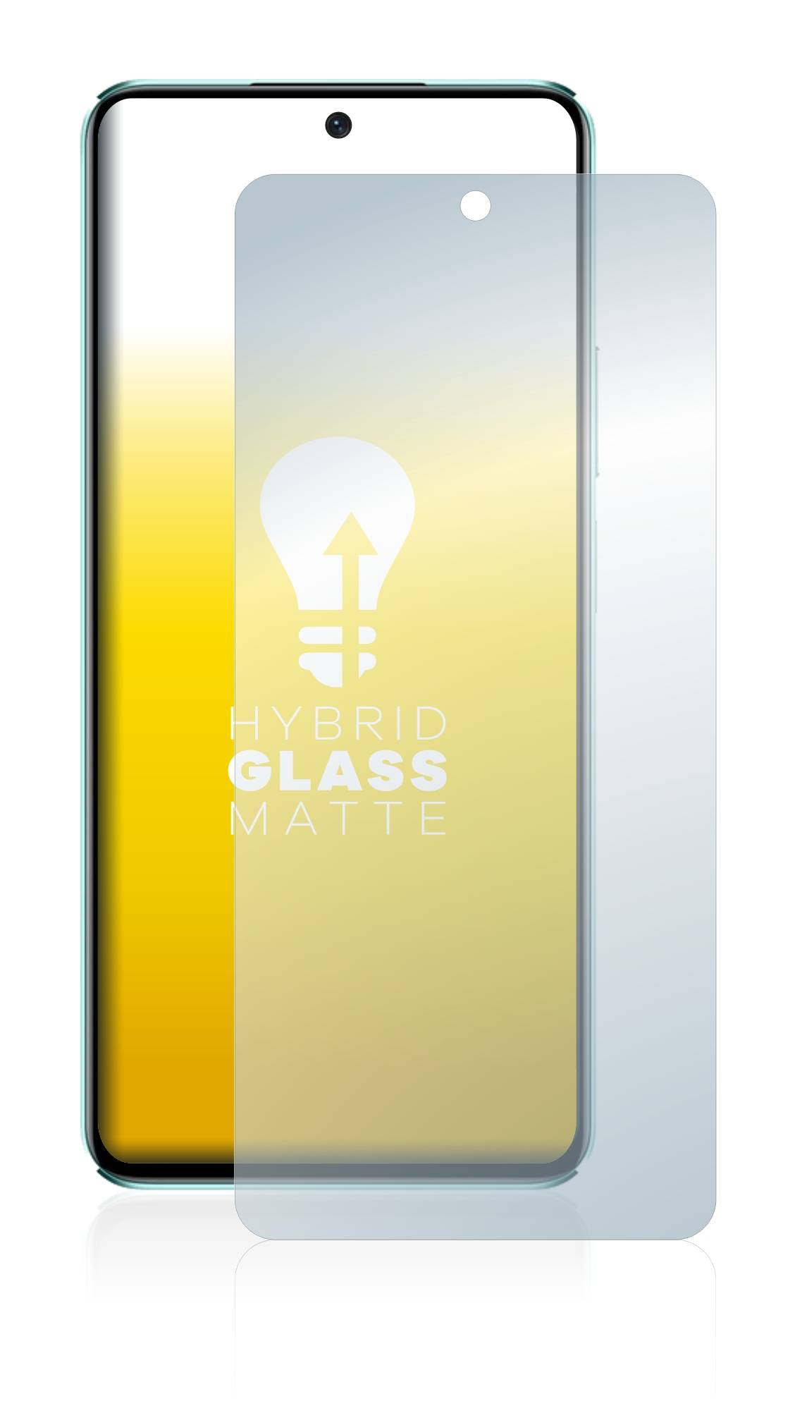 upscreen Flexible Schutz Glas Folie für Huawei Nova 10 SE Schutzglas 9H Hybridglas Matt Entspiegelt