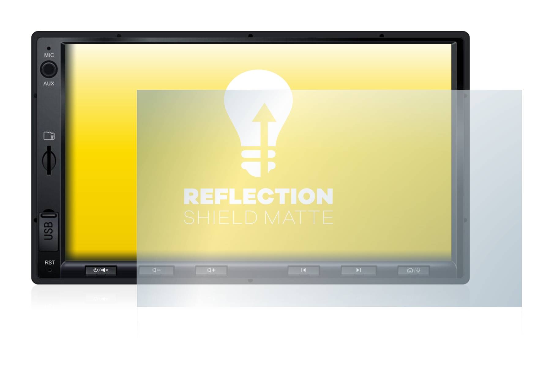 upscreen Schutzfolie für Atoto S8 Standard 7 zoll Folie Matt Entspiegelt Anti-Reflex