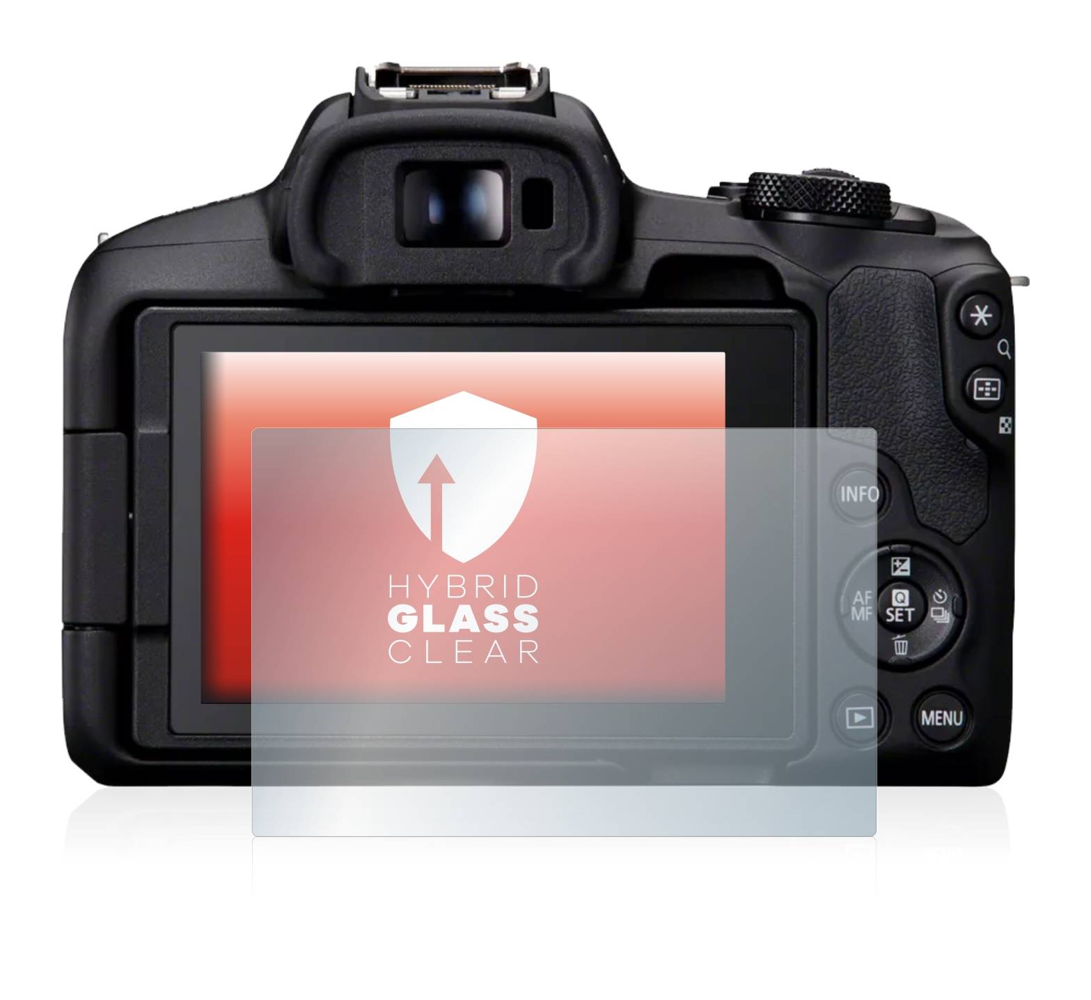 upscreen Flexible Schutz Glas Folie für Canon EOS R50 Schutzglas 9H Hybridglas Klar