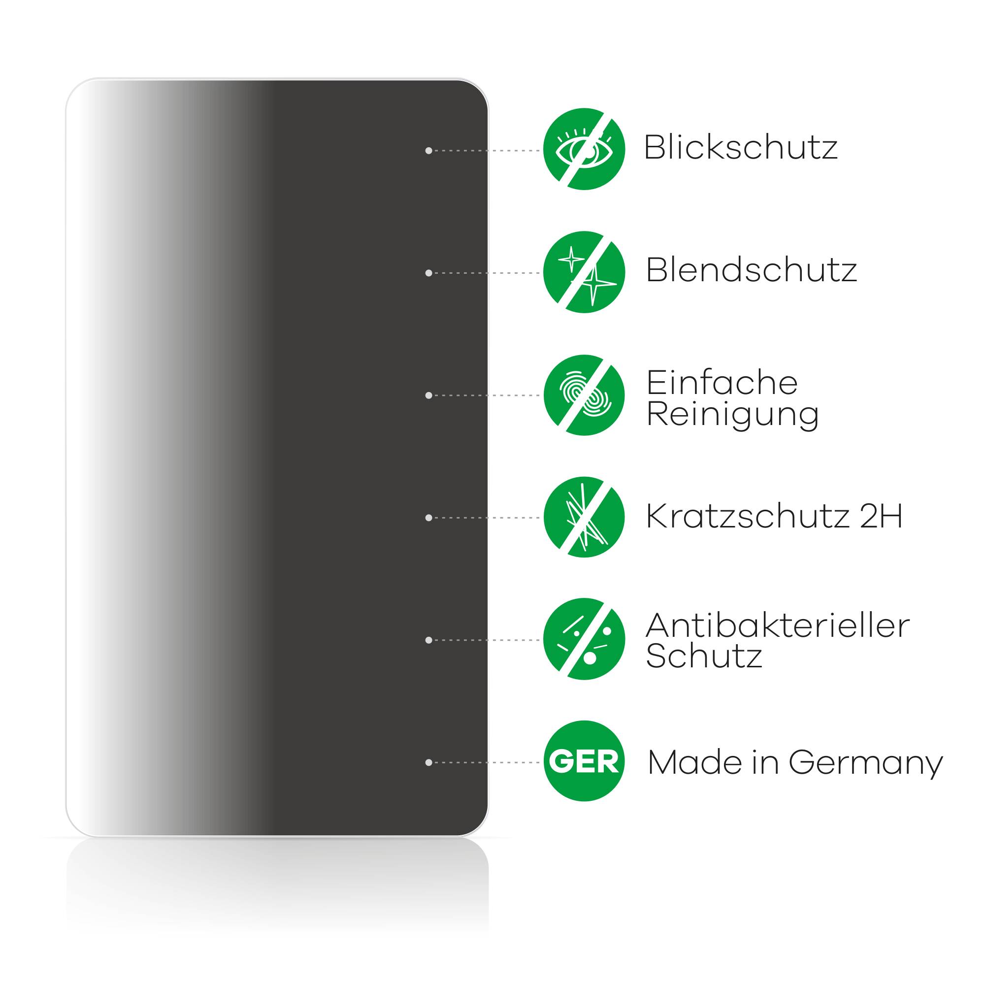 upscreen Blickschutzfilter für HP Zbook Studio 16 G9 Blaulichtfilter Sichtschutz Privacy Anti Spy abnehmbar