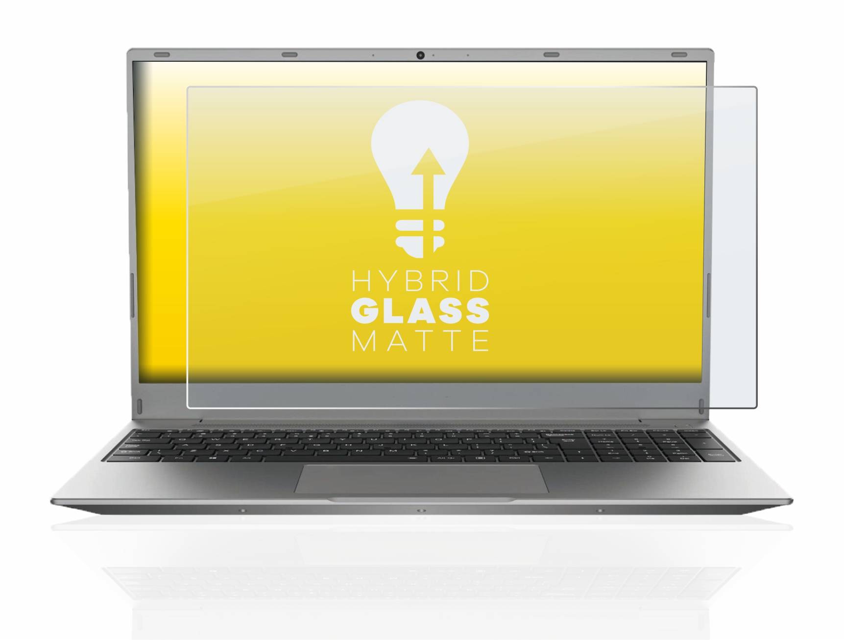 upscreen Hybrid Glass Matte Premium Schutzglas Folie für Medion Akoya E16402