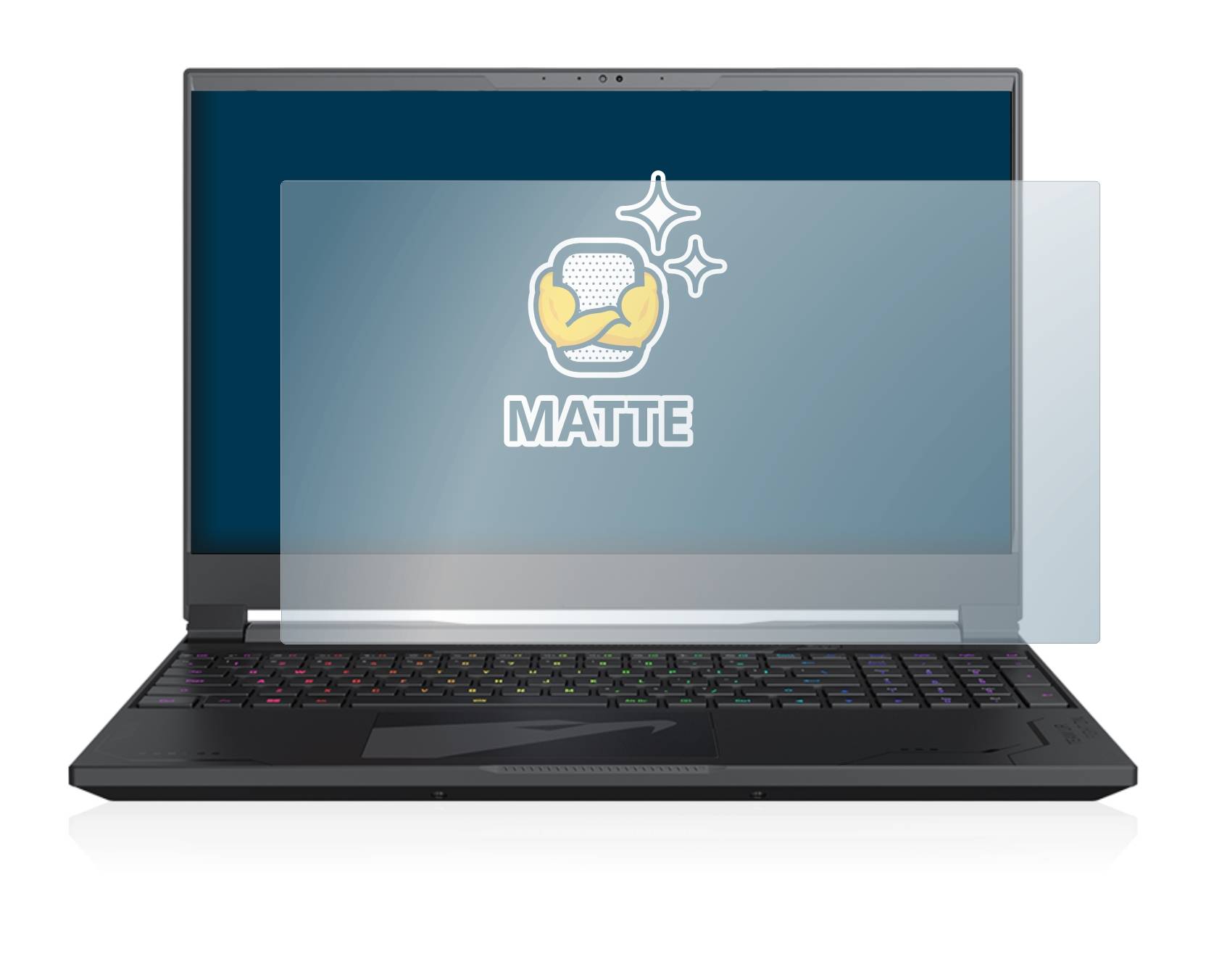 BROTECT Matte Displayschutzfolie für Gigabyte AORUS 15X 2023 - Entspiegelt,