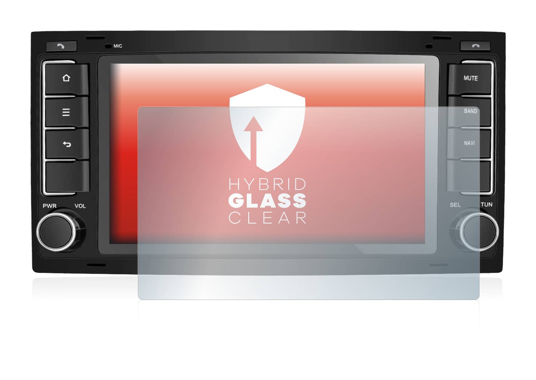 upscreen Hybrid Glass Clear Premium Schutzglas Folie für M.I.C.
