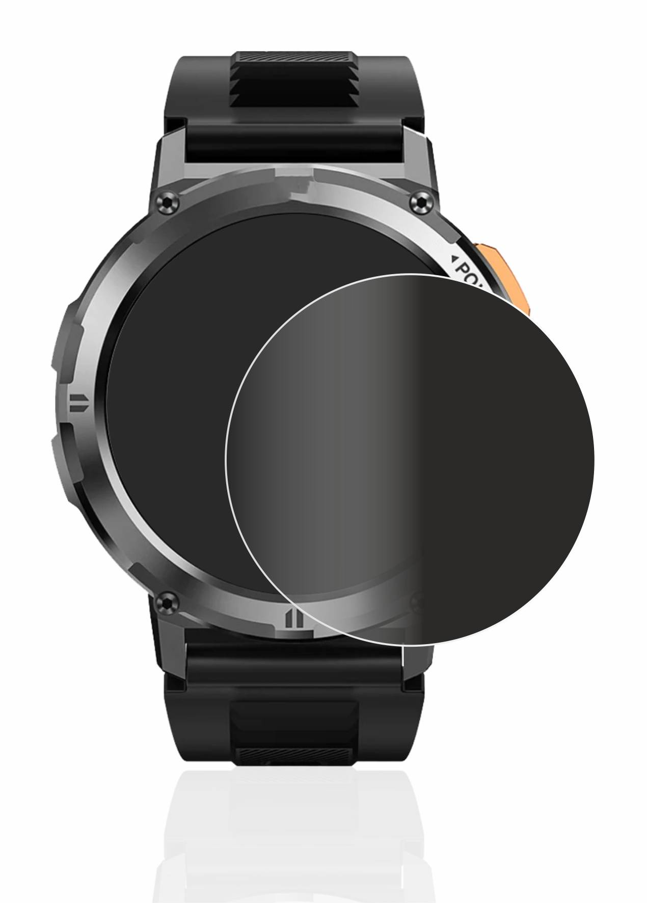 upscreen Spy Shield Clear Premium Blickschutzfolie für Kospet Tank T2 (36