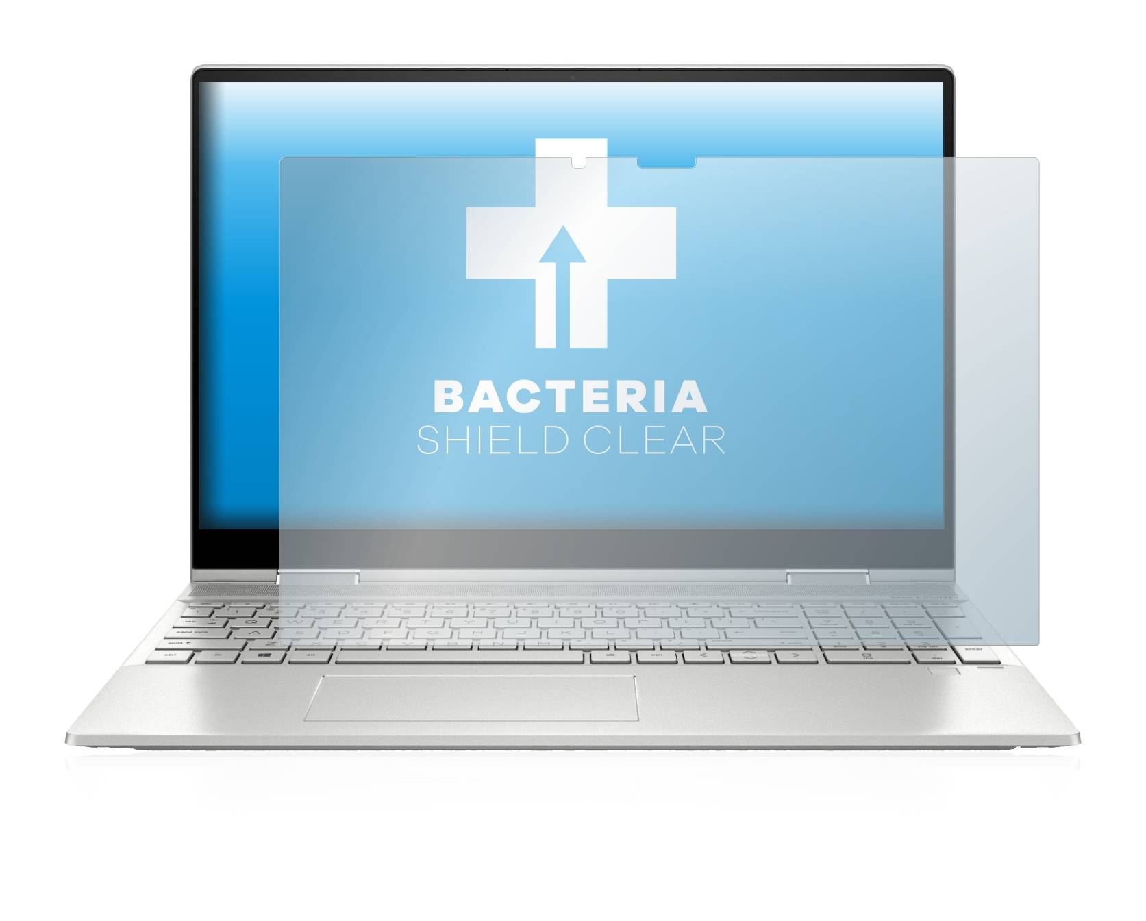 upscreen Bacteria Shield Clear Premium Antibakterielle Displayschutzfolie für HP Envy x360