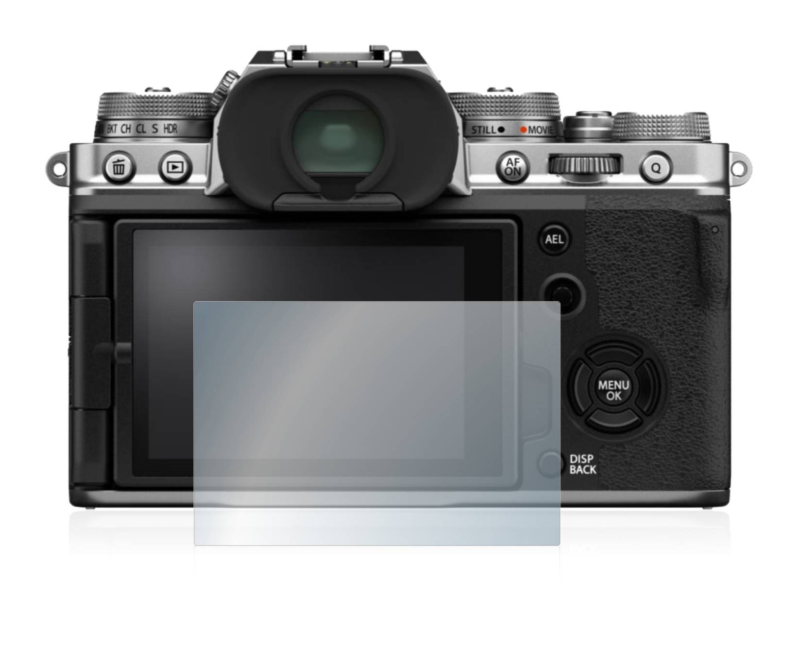 upscreen Flexible Schutz Glas Folie für Fujifilm X-T4 Schutzglas 9H Hybridglas Matt Entspiegelt
