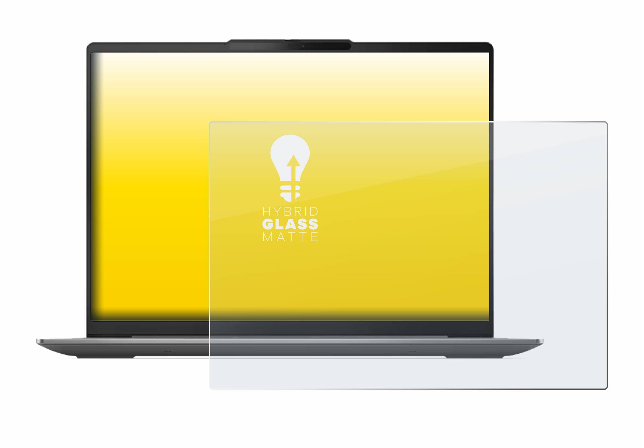 upscreen Flexible Schutz Glas Folie für Lenovo Yoga Slim 6i Gen 8 14" Schutzglas 9H Hybridglas Matt Entspiegelt