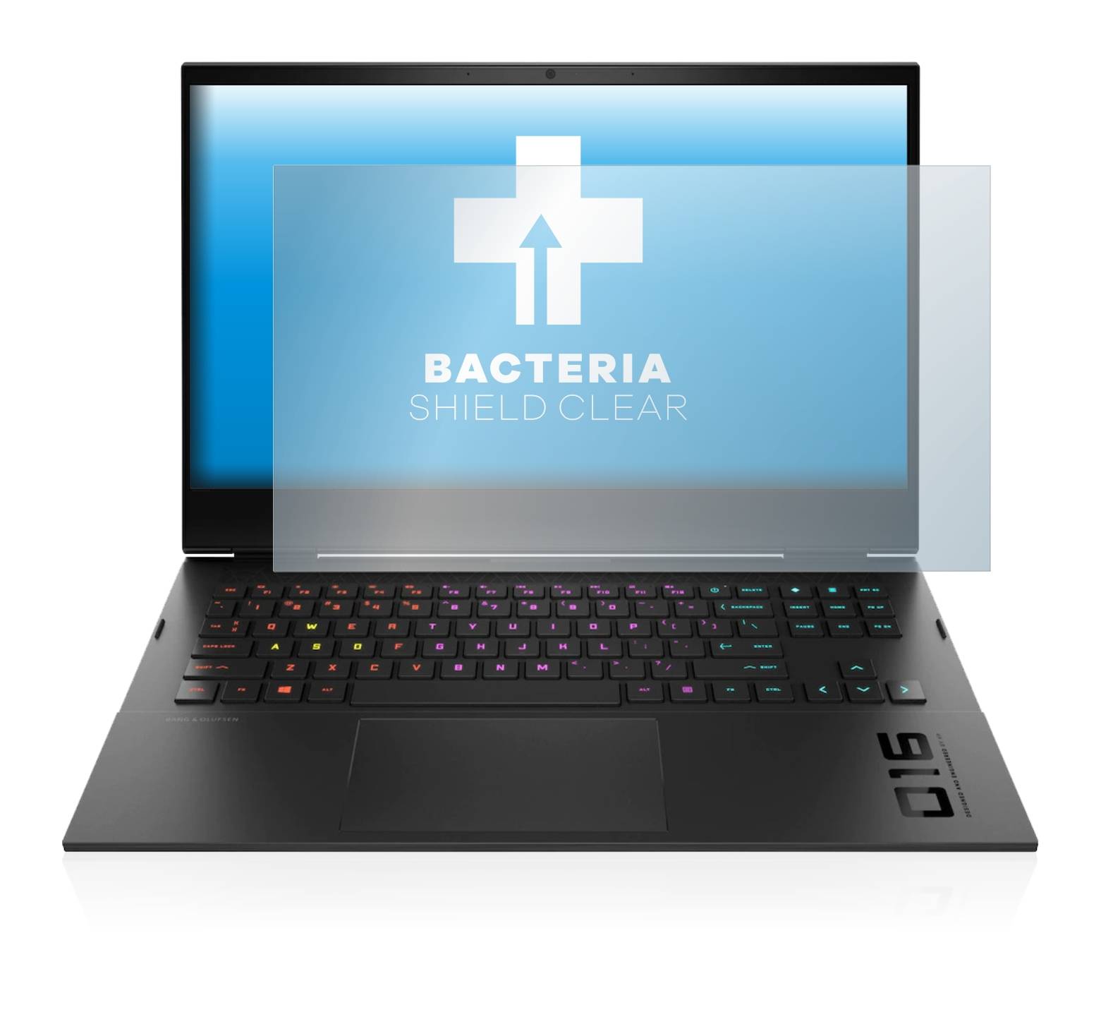upscreen Bacteria Shield Clear Premium Antibakterielle Displayschutzfolie für HP Omen
