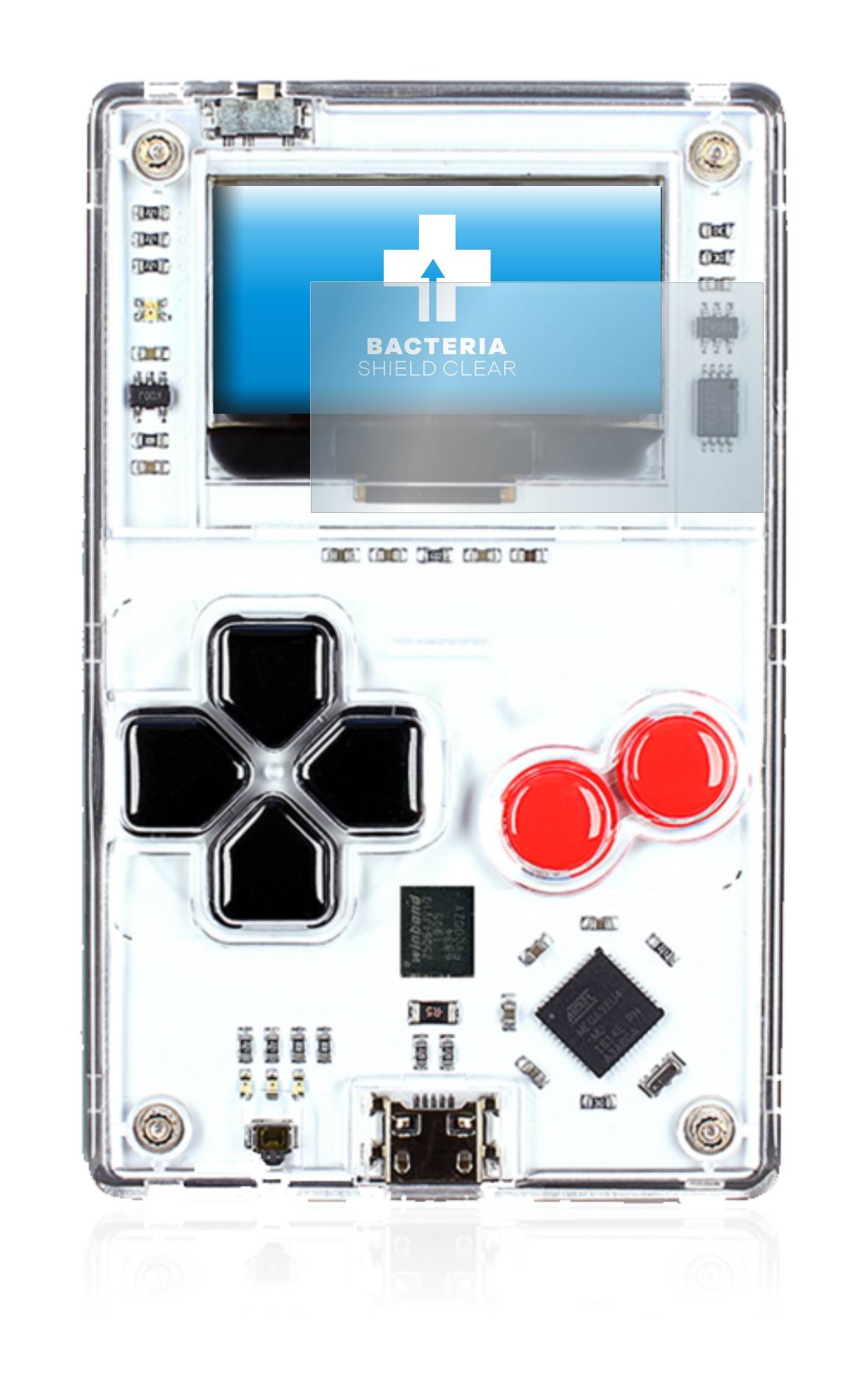 upscreen Bacteria Shield Clear Premium Antibakterielle Displayschutzfolie für Arduboy